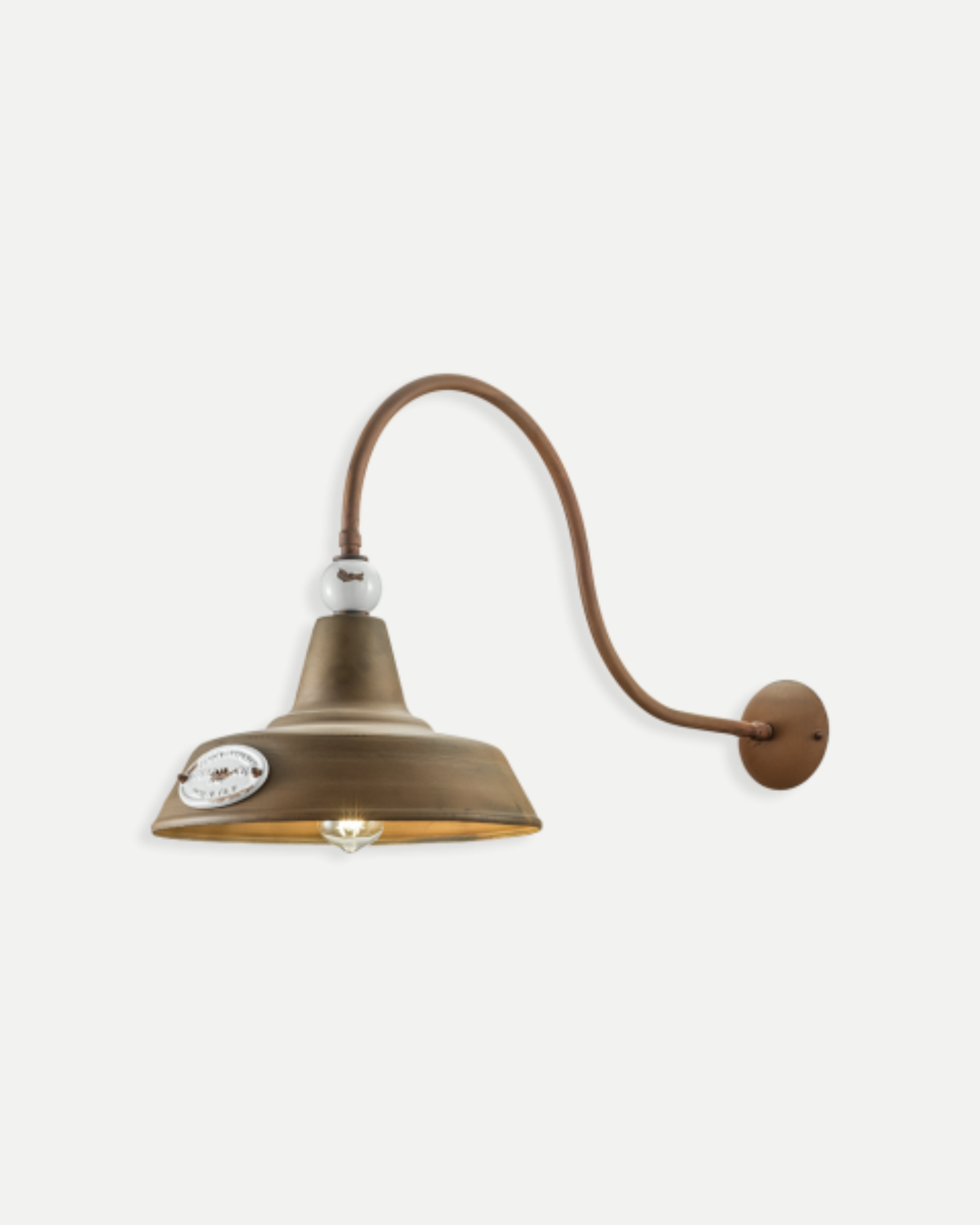 Grunge White Wall Light