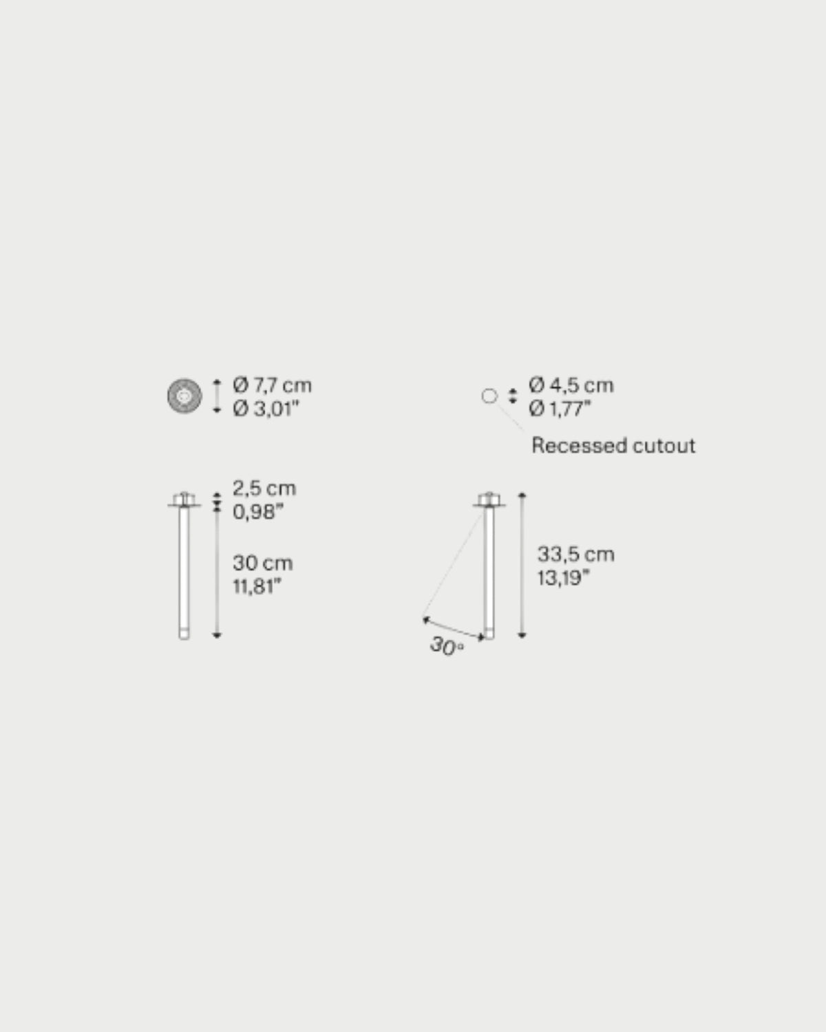 A-Tube Nano Swing Ceiling Light
