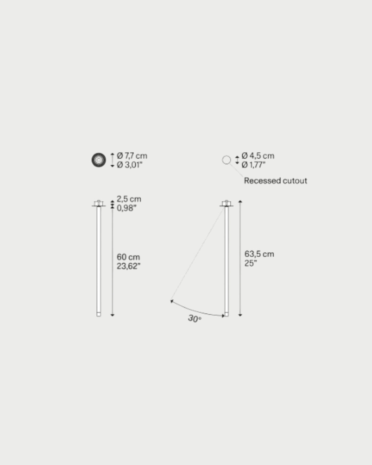 A-Tube Nano Swing Ceiling Light