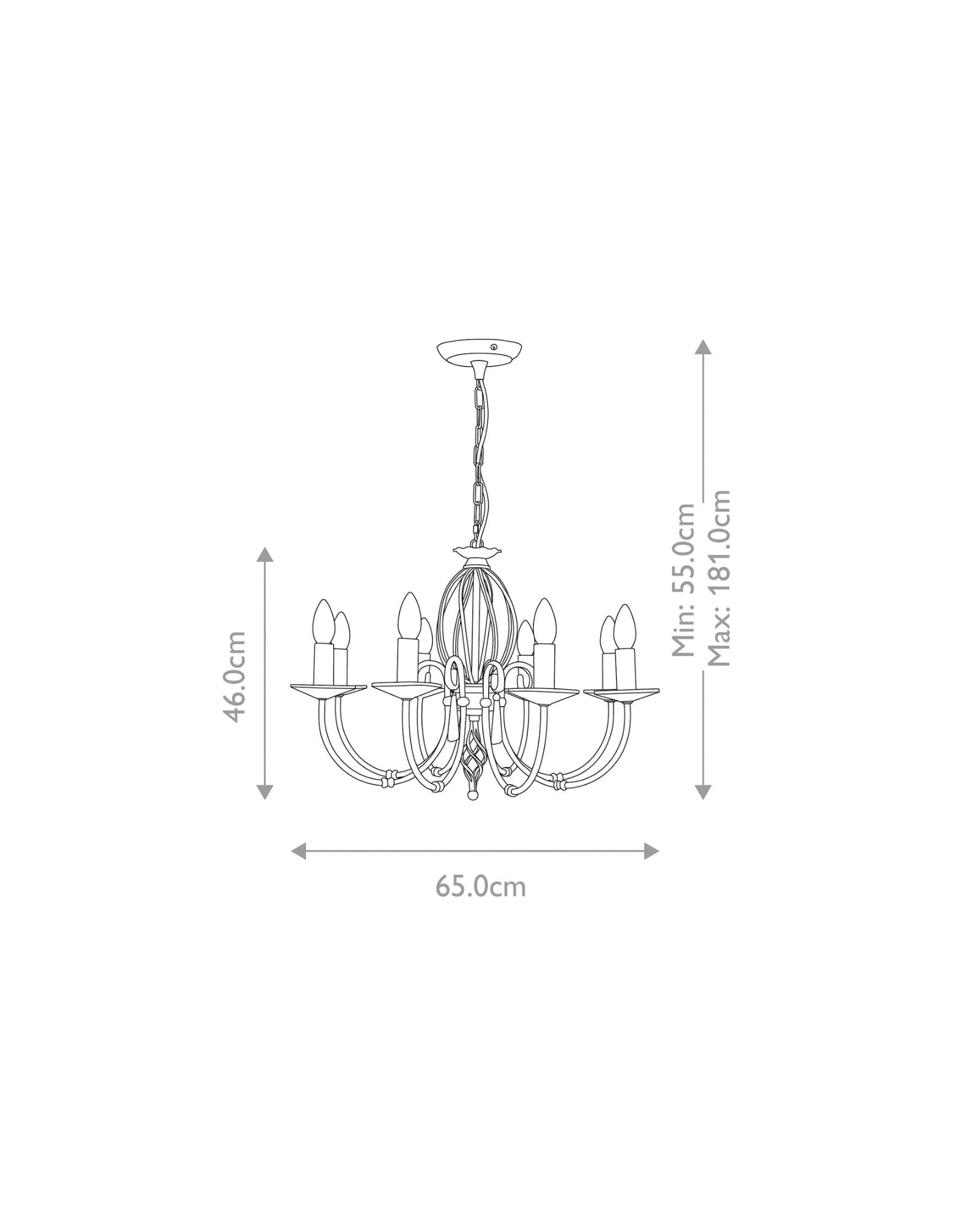 Aegean 8lt Chandelier