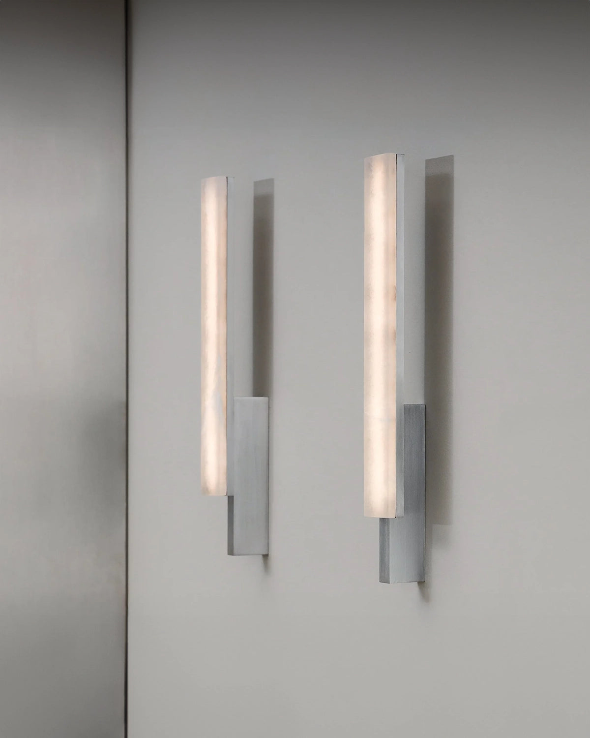 Alabaster Bloc Wall Light