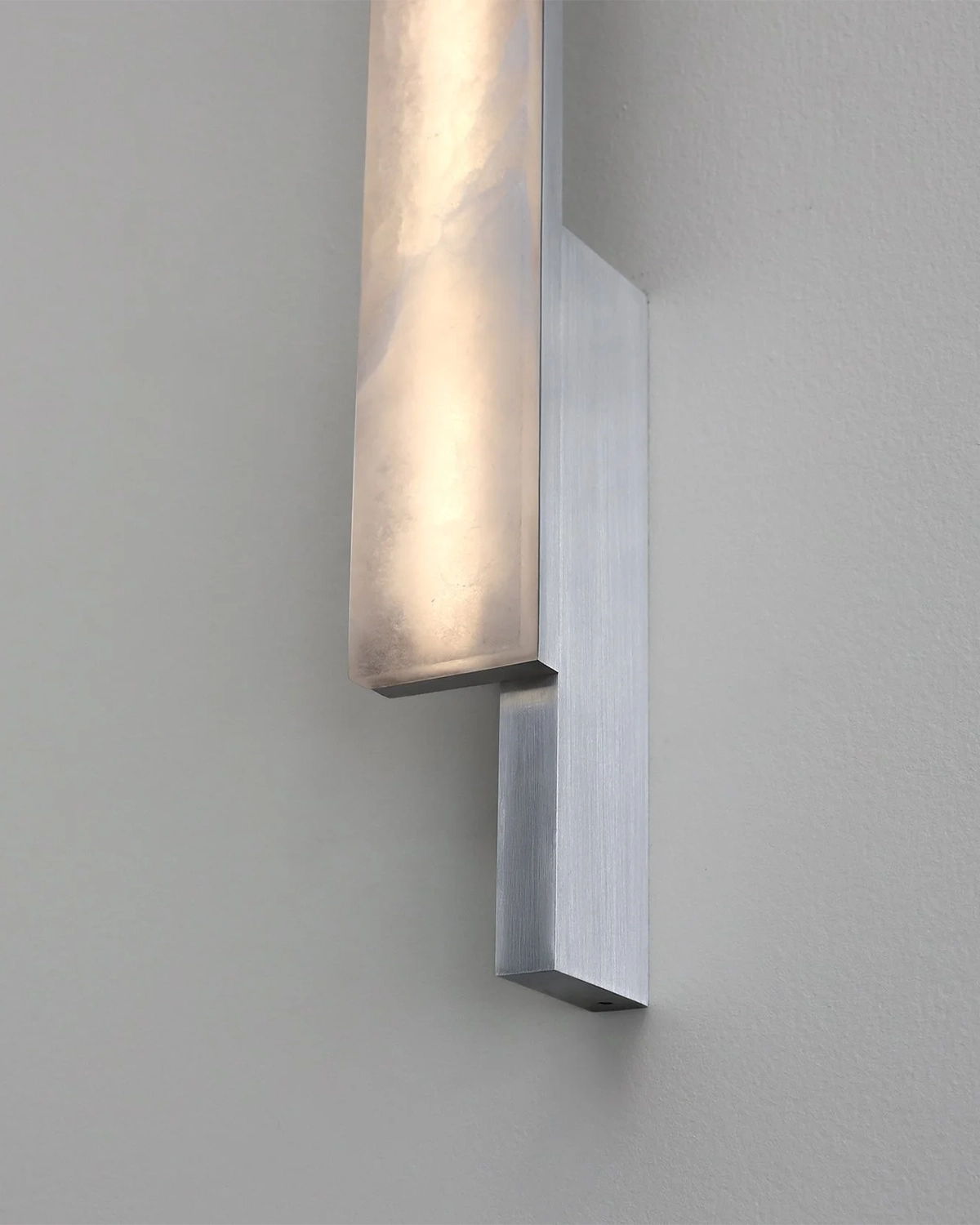 Alabaster Bloc Wall Light