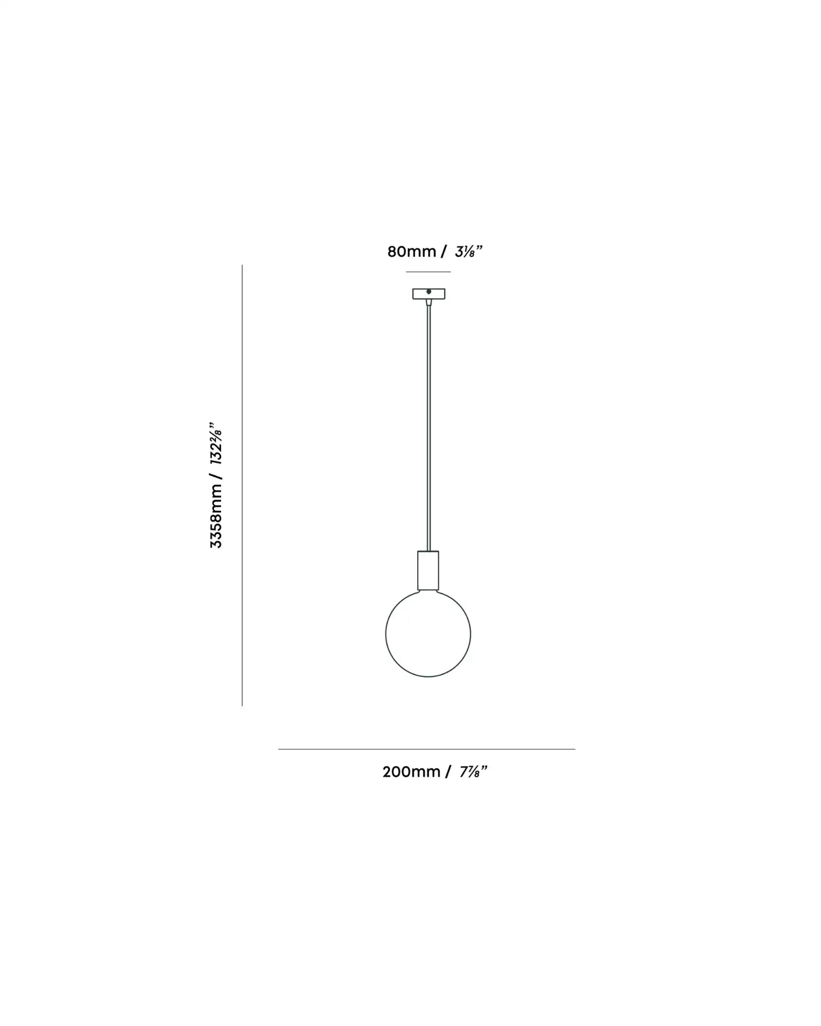 Alumina Single Pendant Light
