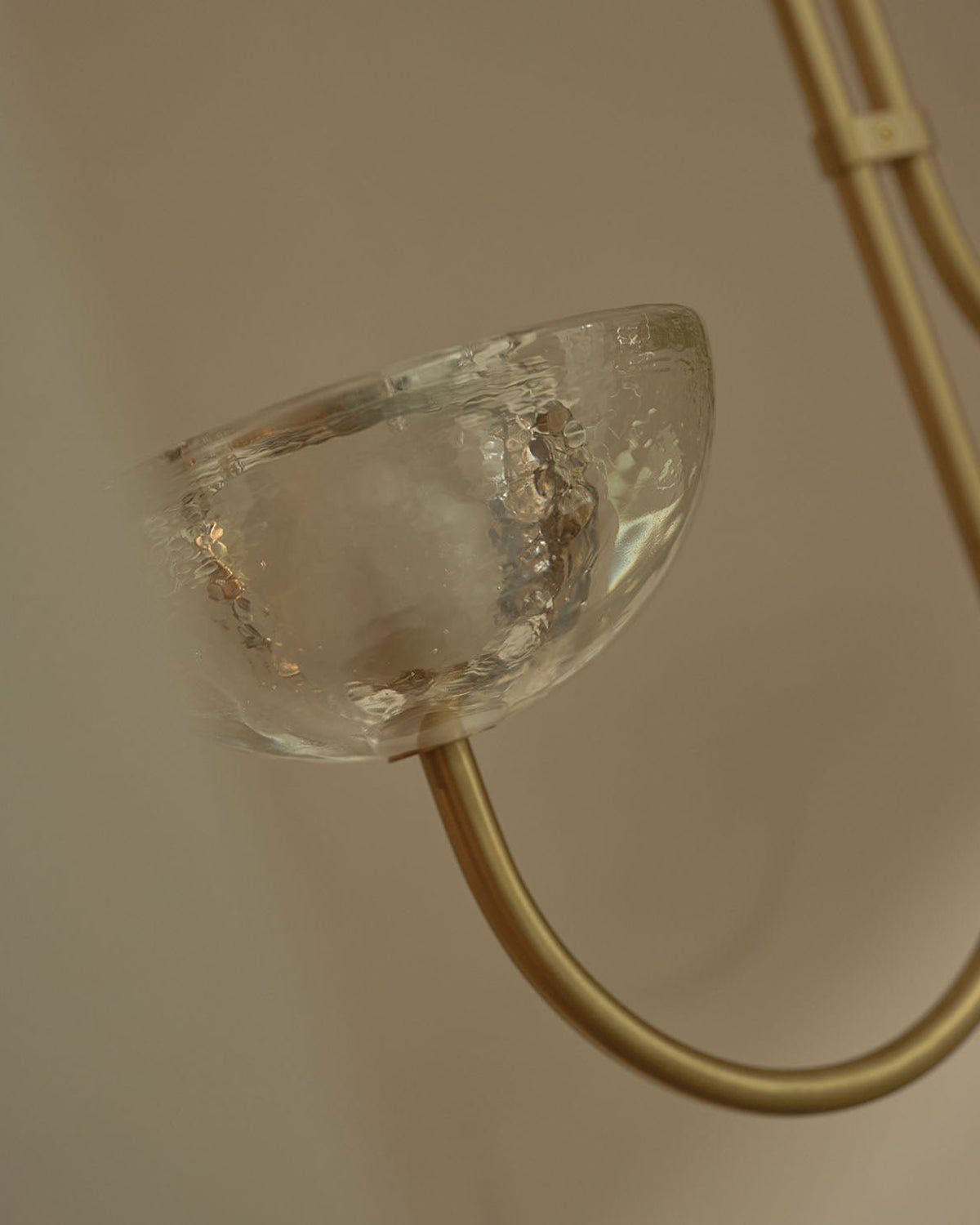 Aurelia Double Offset Pendant Light, Cast Glass