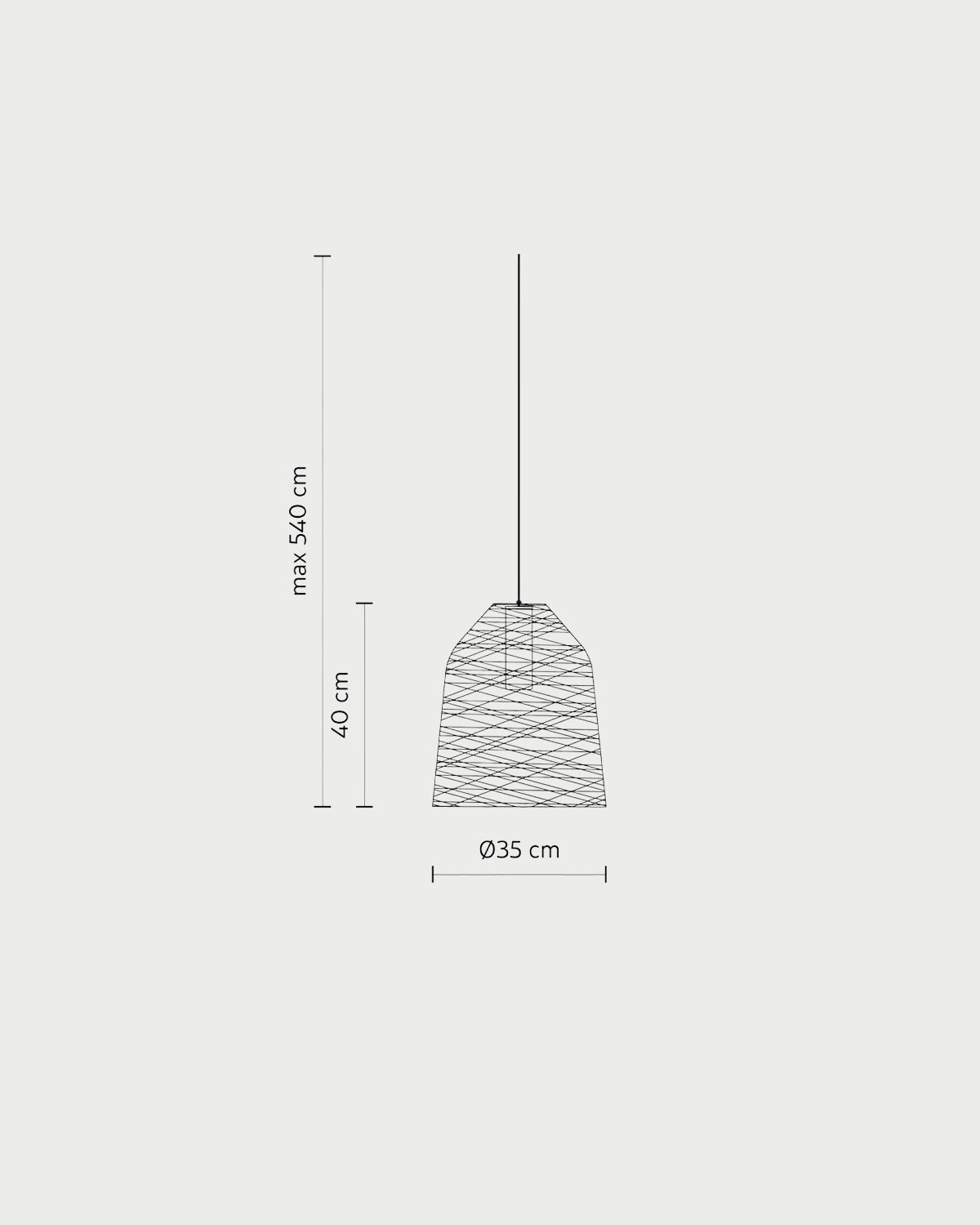 Black Out Outdoor Pendant Light