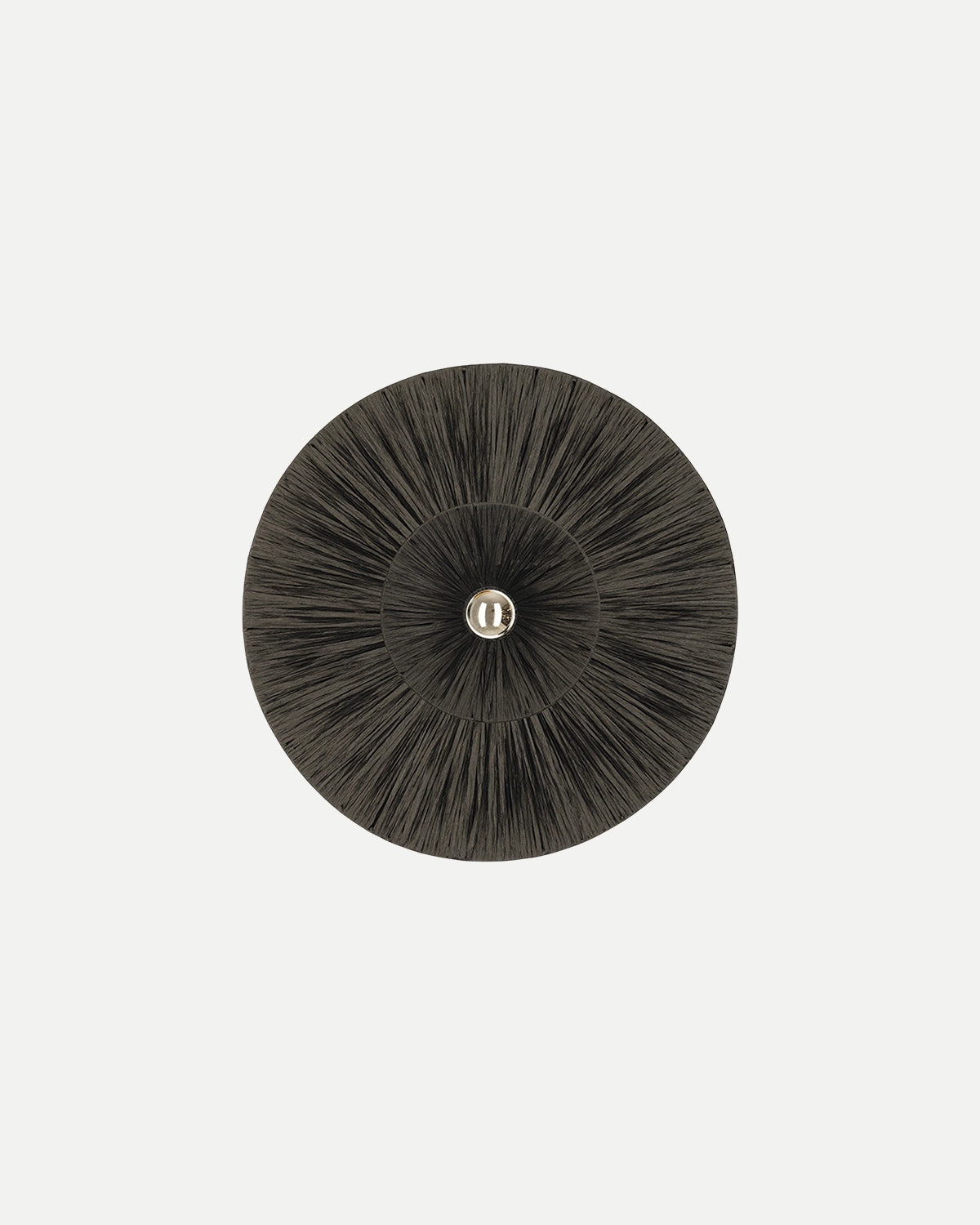 Black Rattan Wall Light