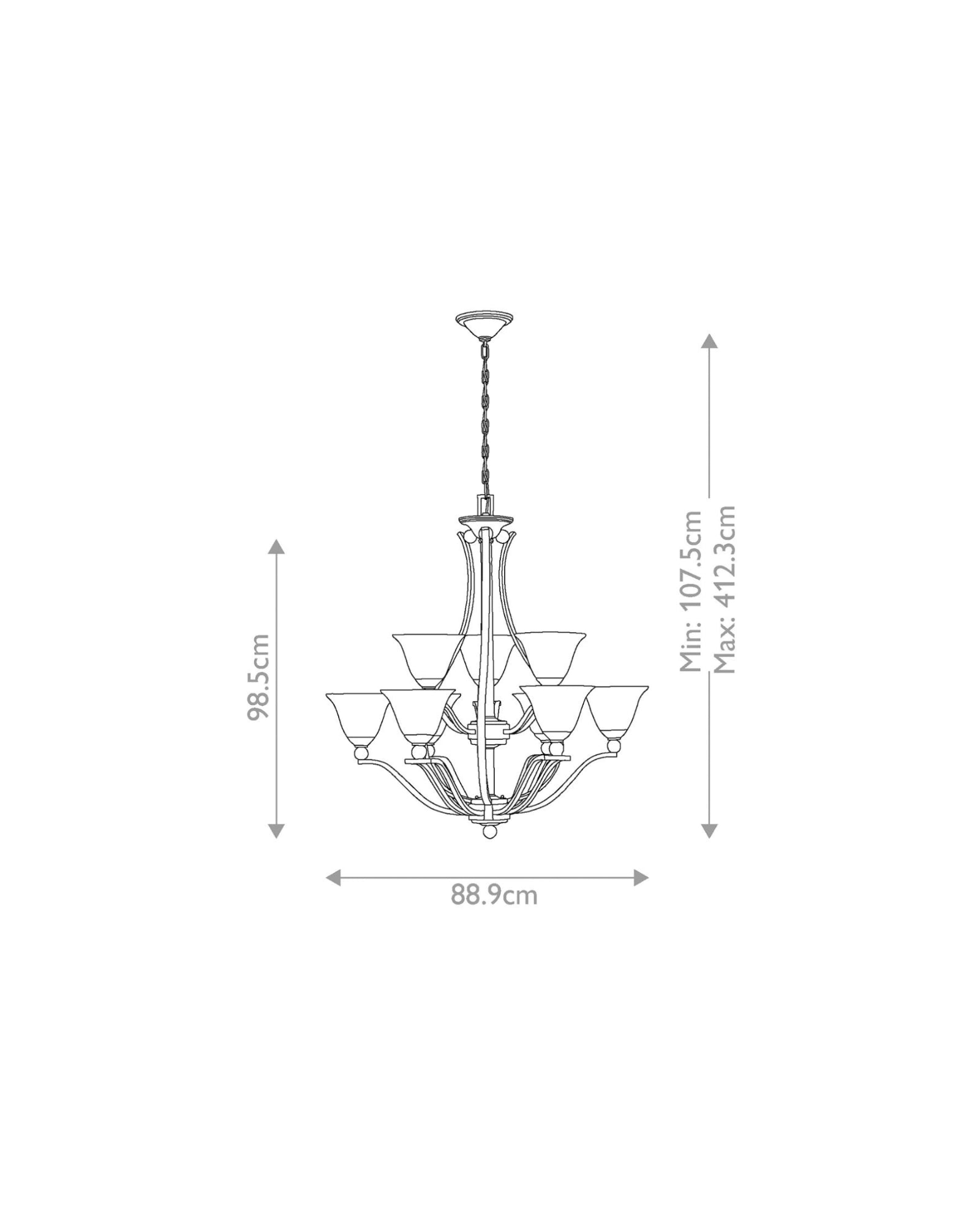 Bolla 9lt Chandelier