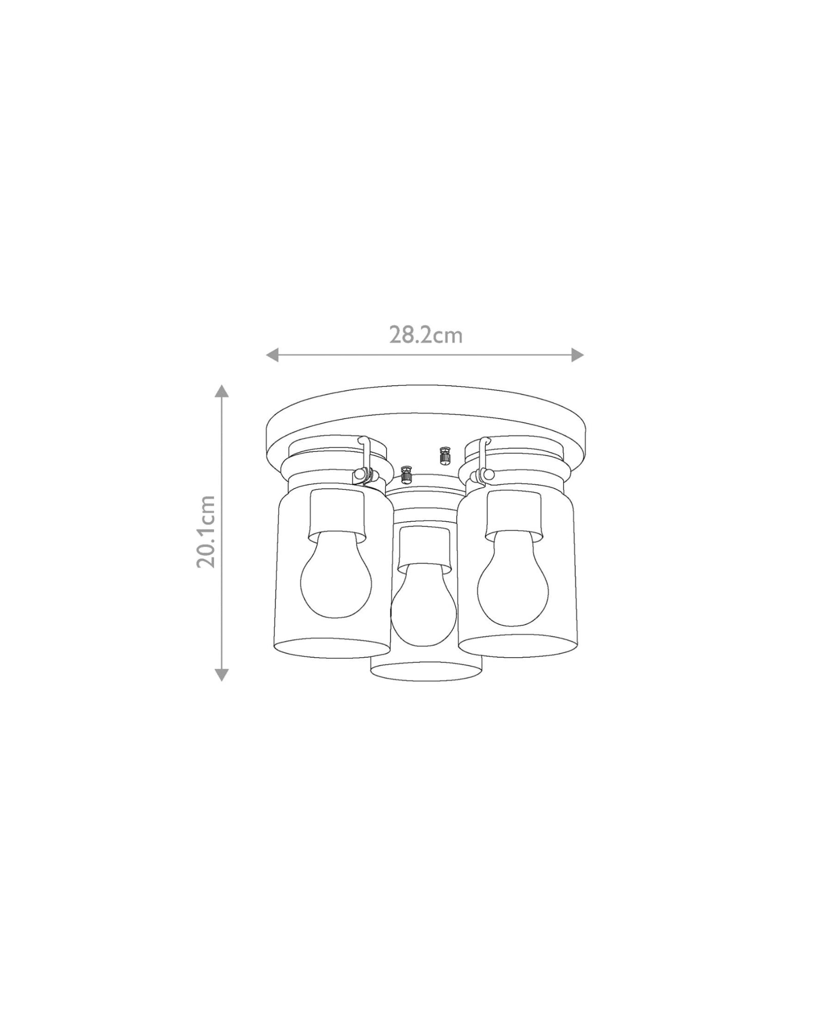 Brinley 3lt Ceiling Light