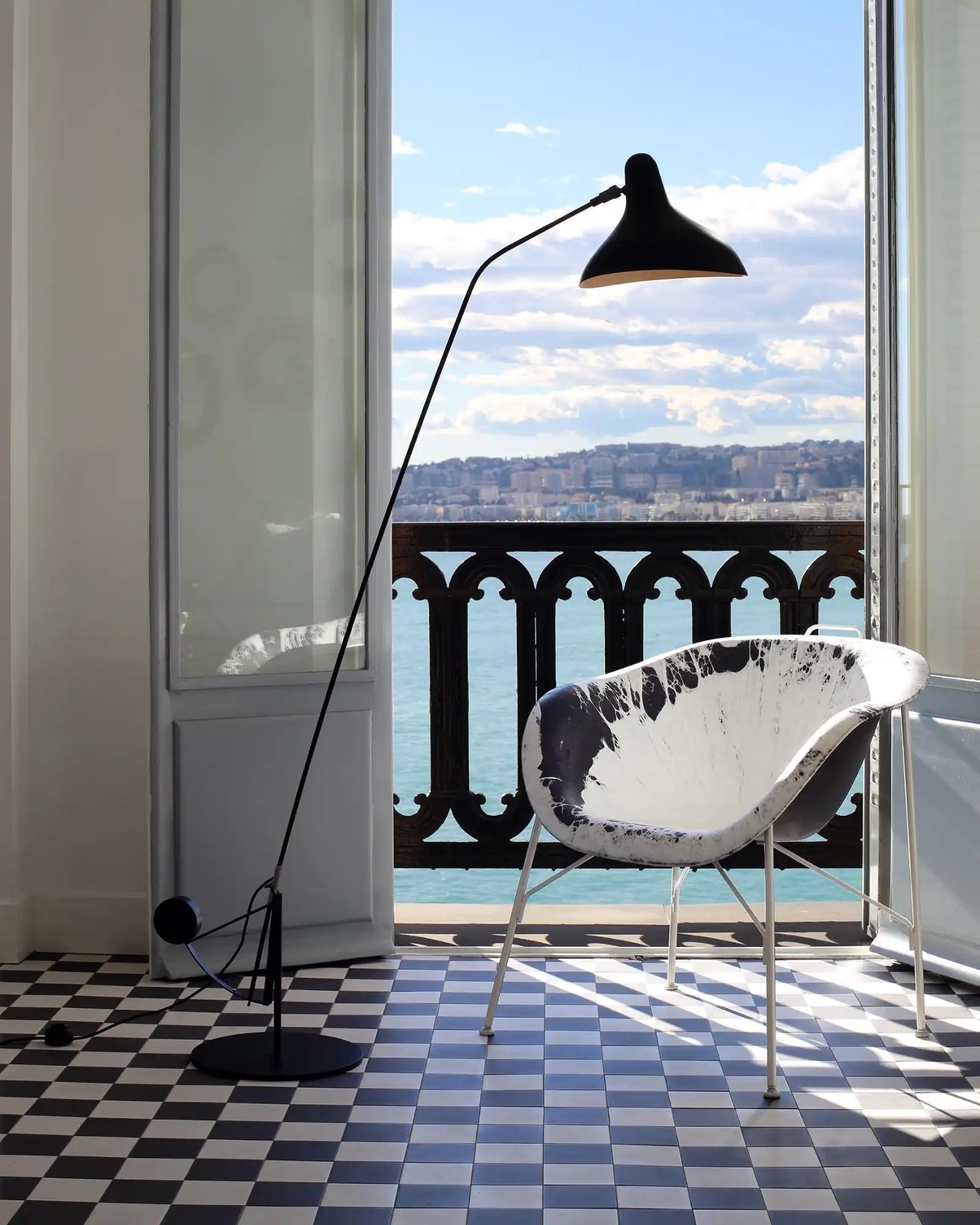 Bs1 B Floor Lamp by DCW Editions featured within a lounge room | Nook Collections