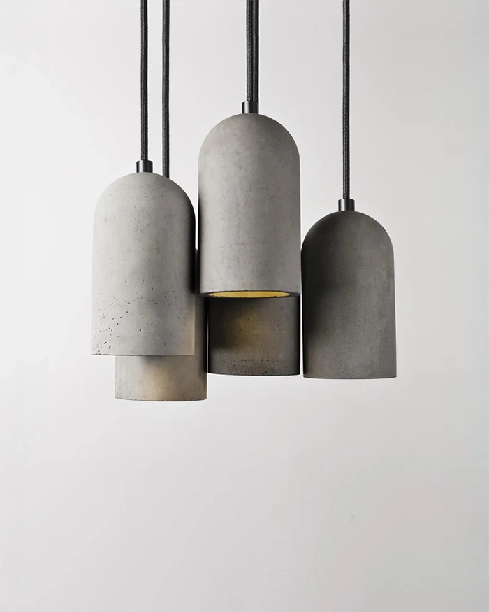 Concrete U Pendant Light