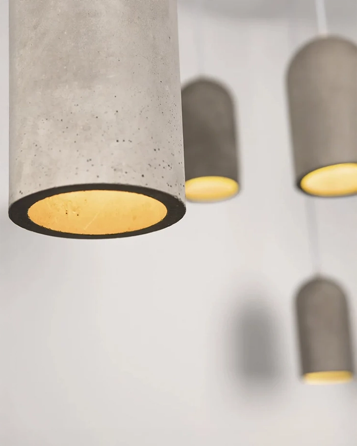 Concrete U Pendant Light