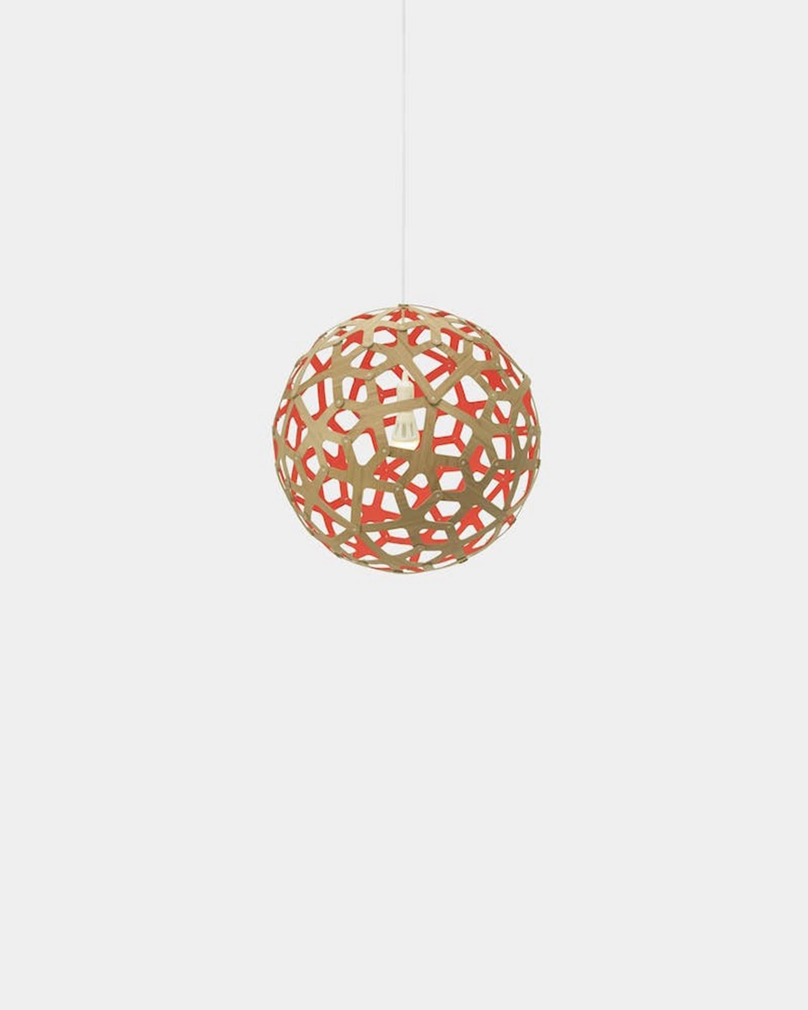Coral Bamboo Pendant Light
