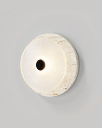 Coral Travertine Frosted Wall Light