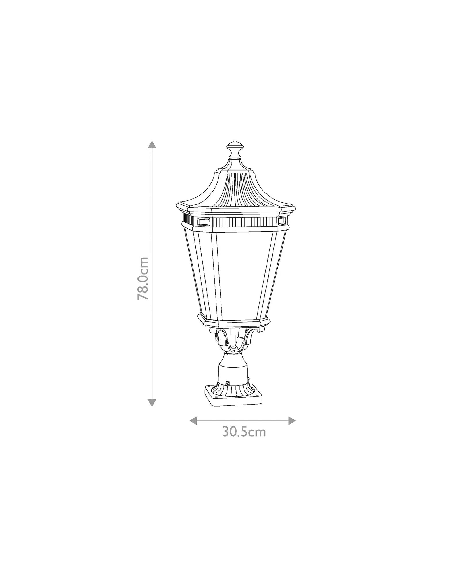 Cotswold Lane Pedestal Light