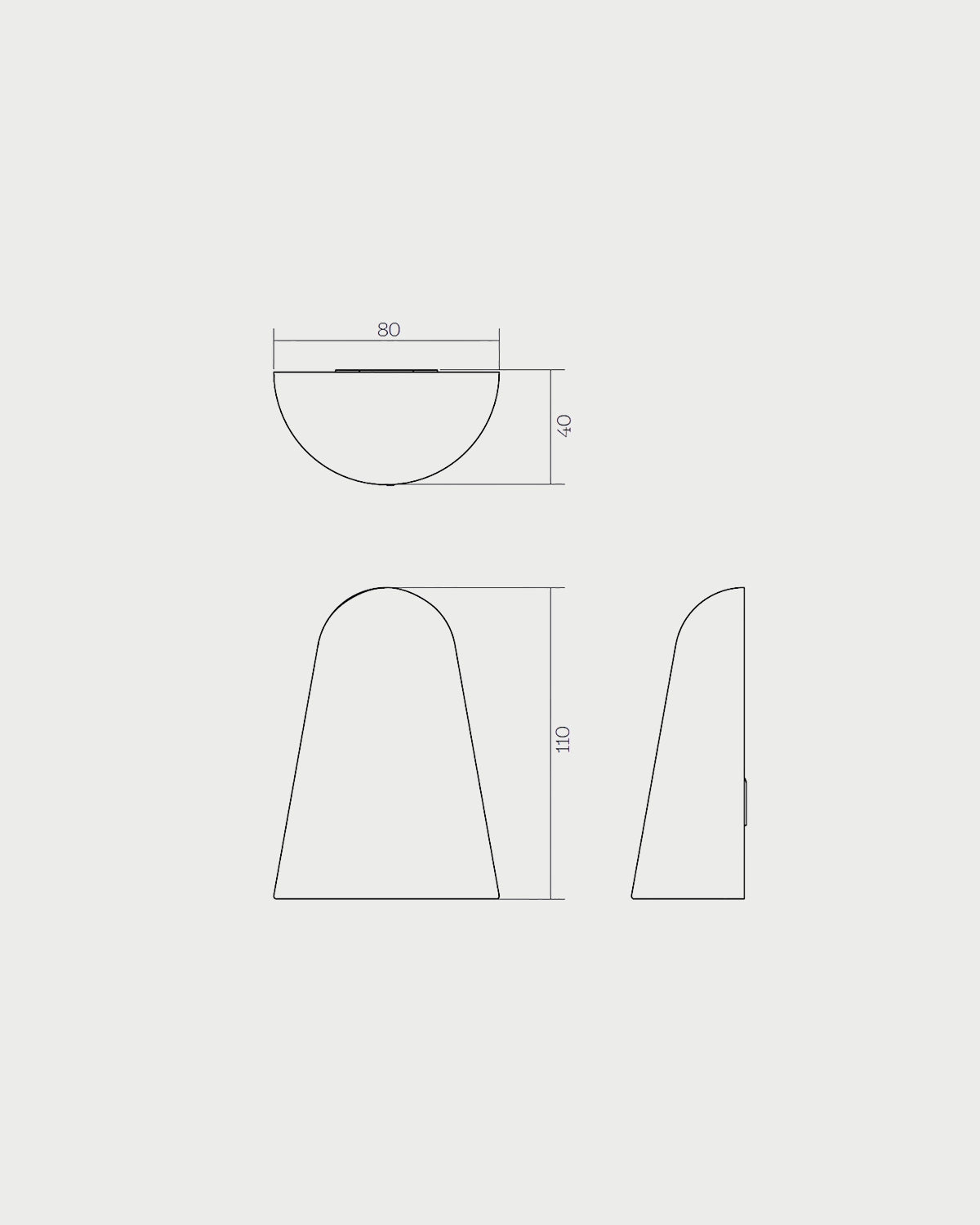 Cove Wall Light- Vertical