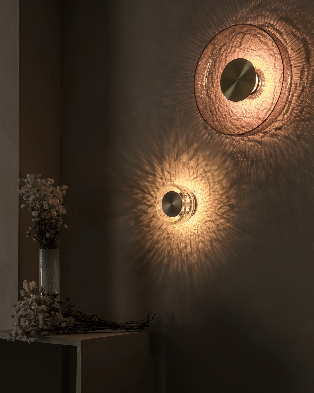 Crackle Large Wall Light