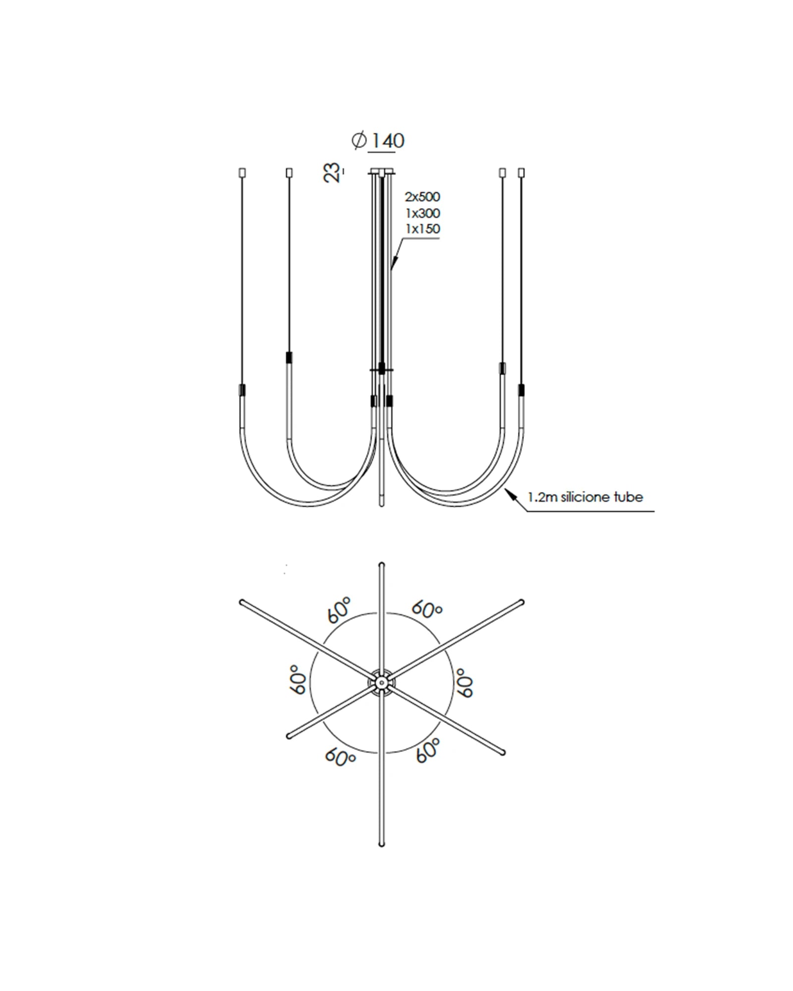 Cram 6lt Pendant Light
