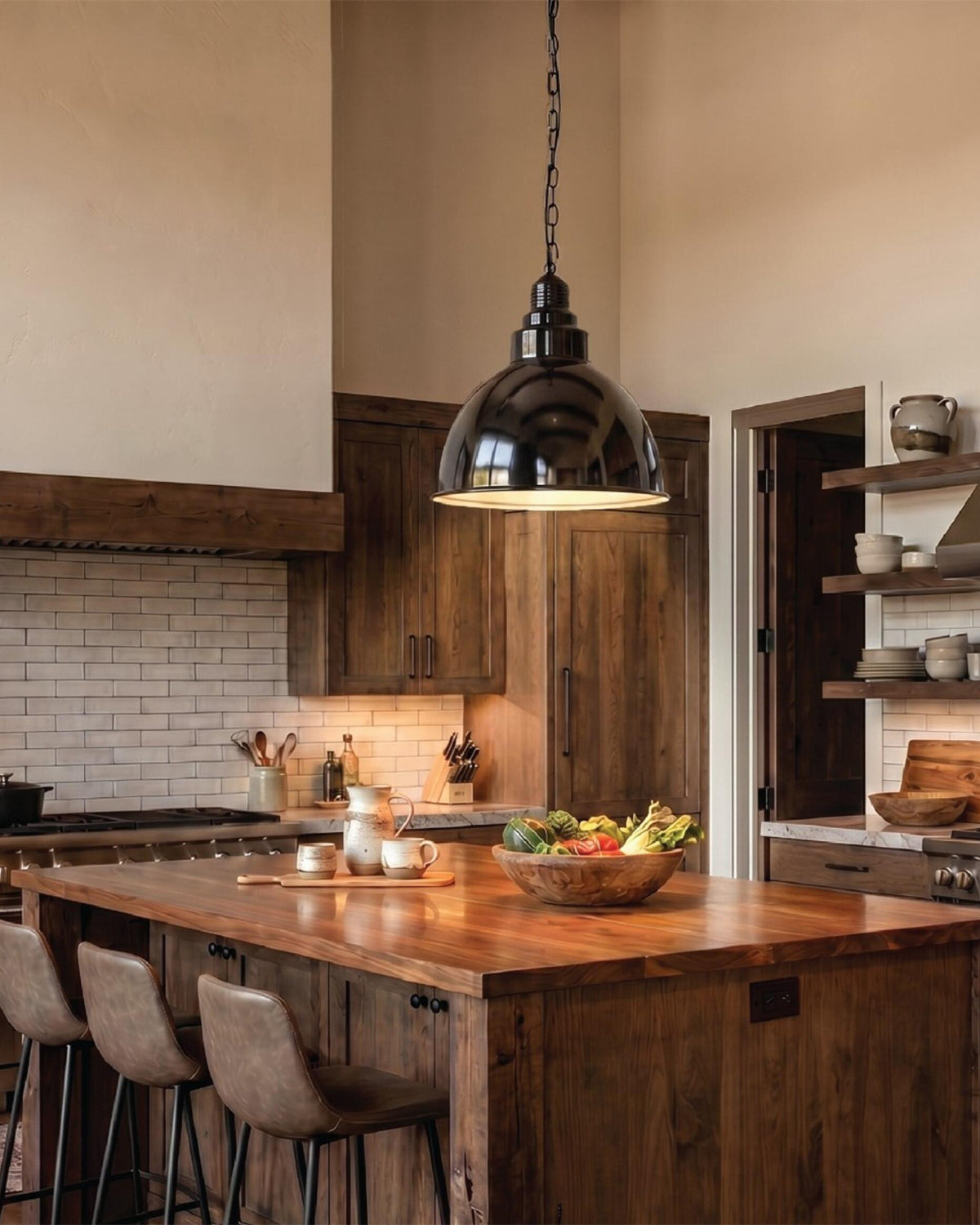Danicaans Large Industrial Factory Pendant Light