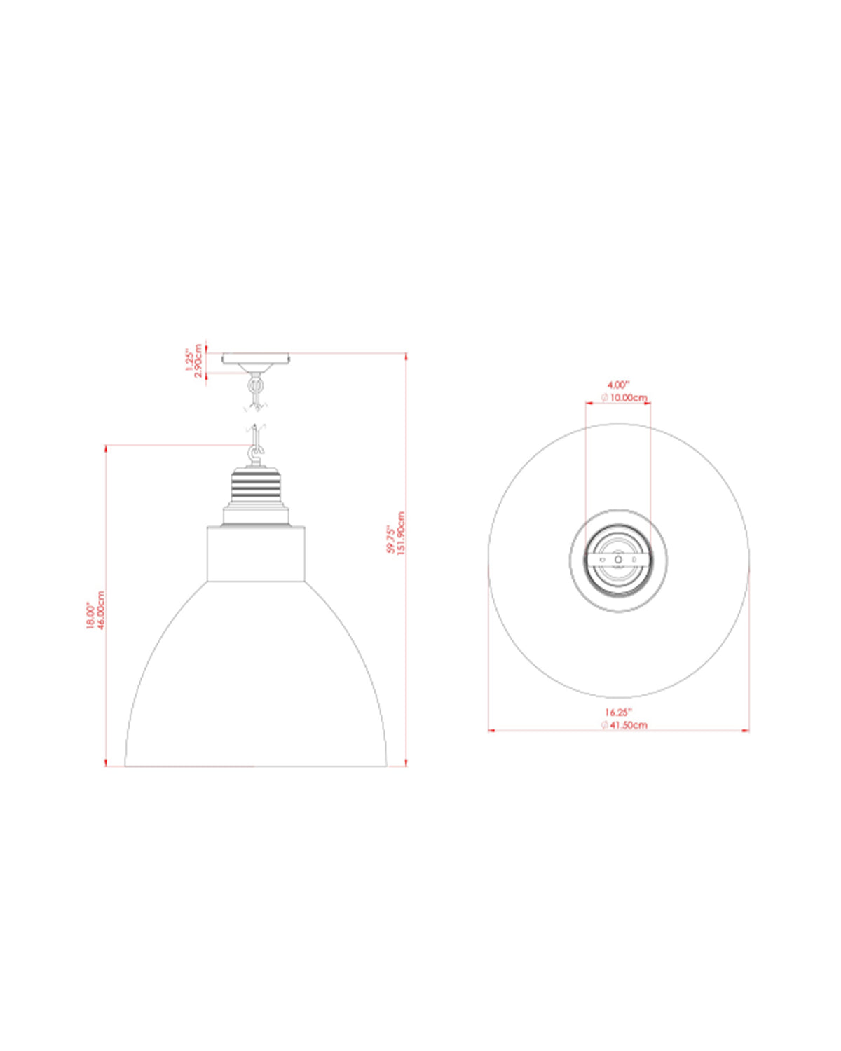 Danicaans Large Industrial Factory Pendant Light