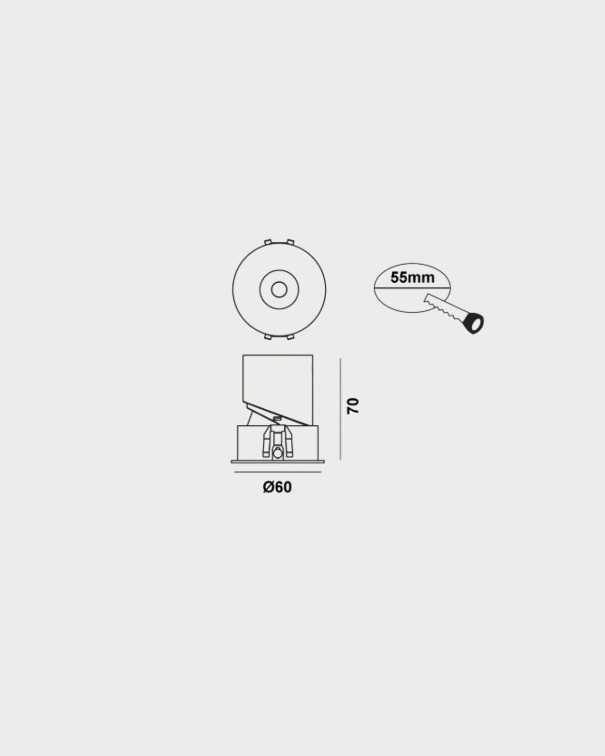 Darc 60 Dot Downlight