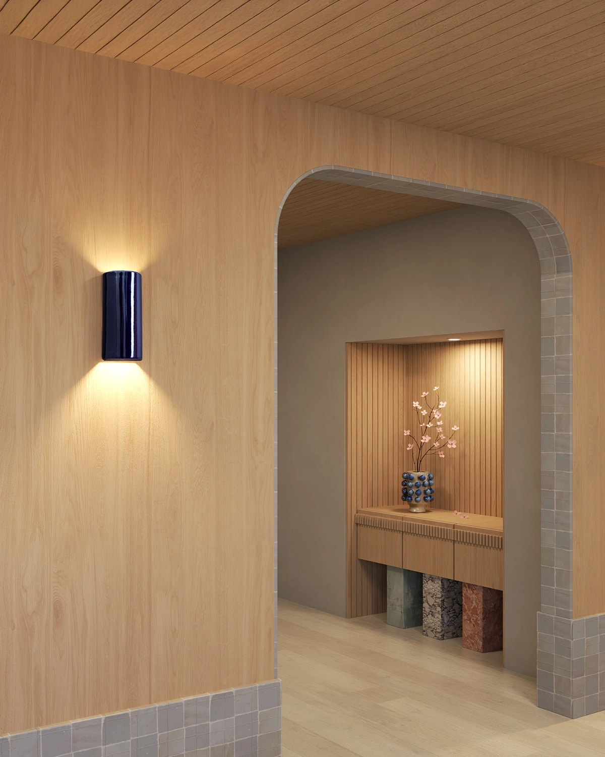 Dawn Tall Colour Wall Light