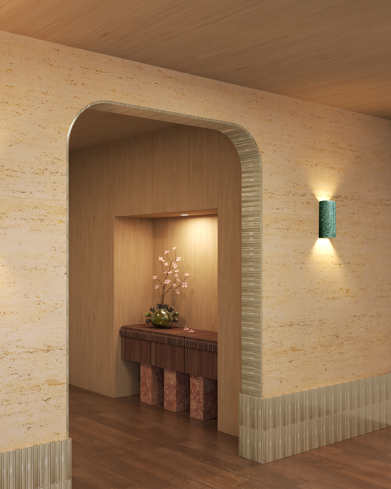 Dawn Tall Colour Wall Light