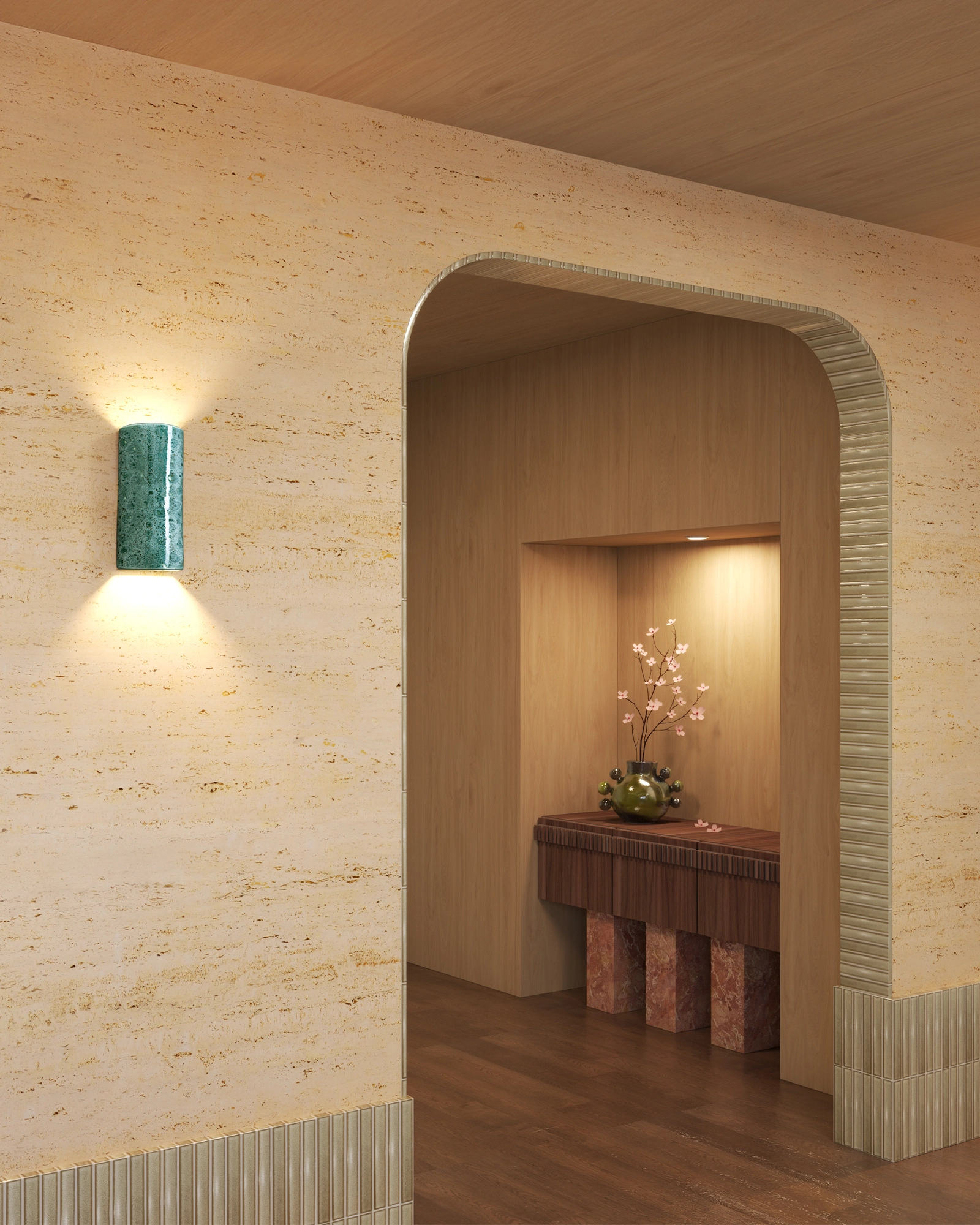 Dawn Tall Colour Wall Light