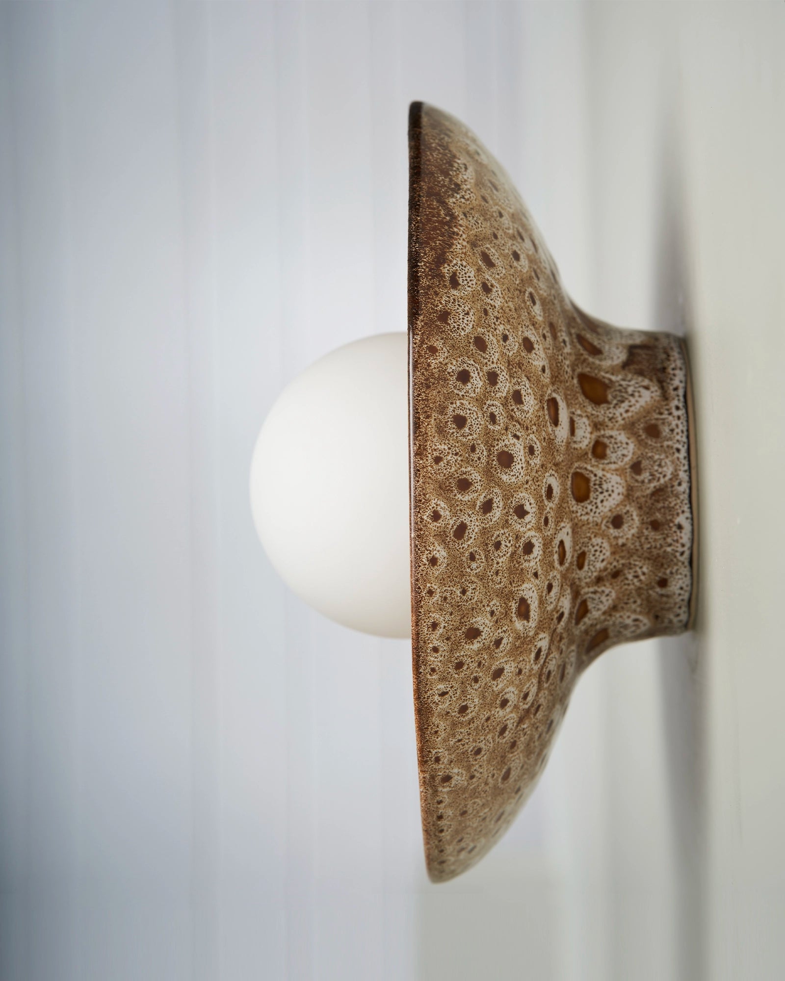 Dish Ochre Wall Light