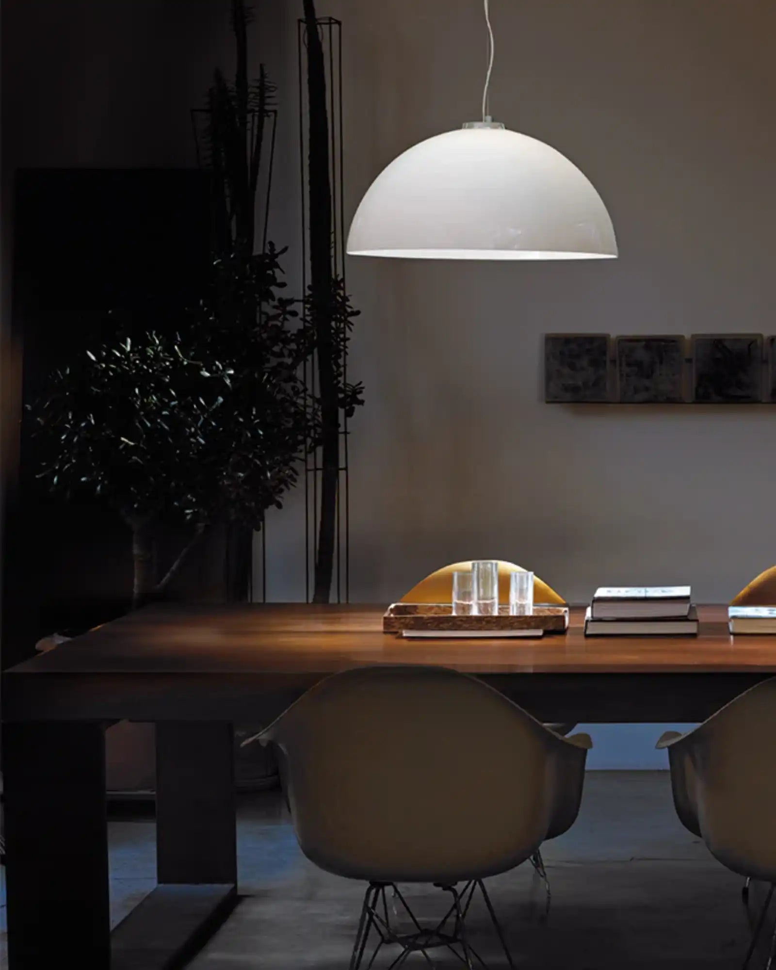 Dress Pendant by Vistosi Lighting featured within a contemporary dining | Nook Collections