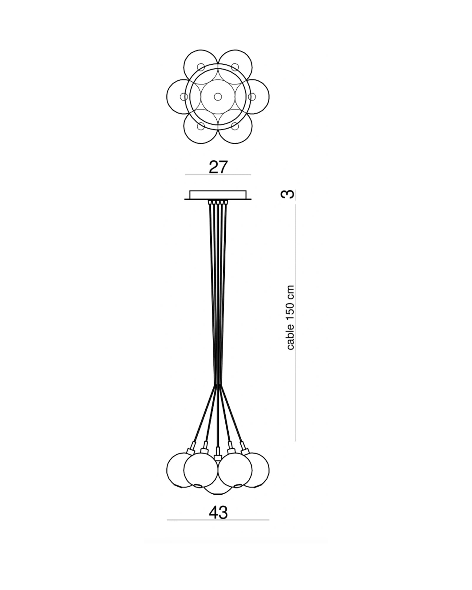 Eclisse 7lt Pendant Light