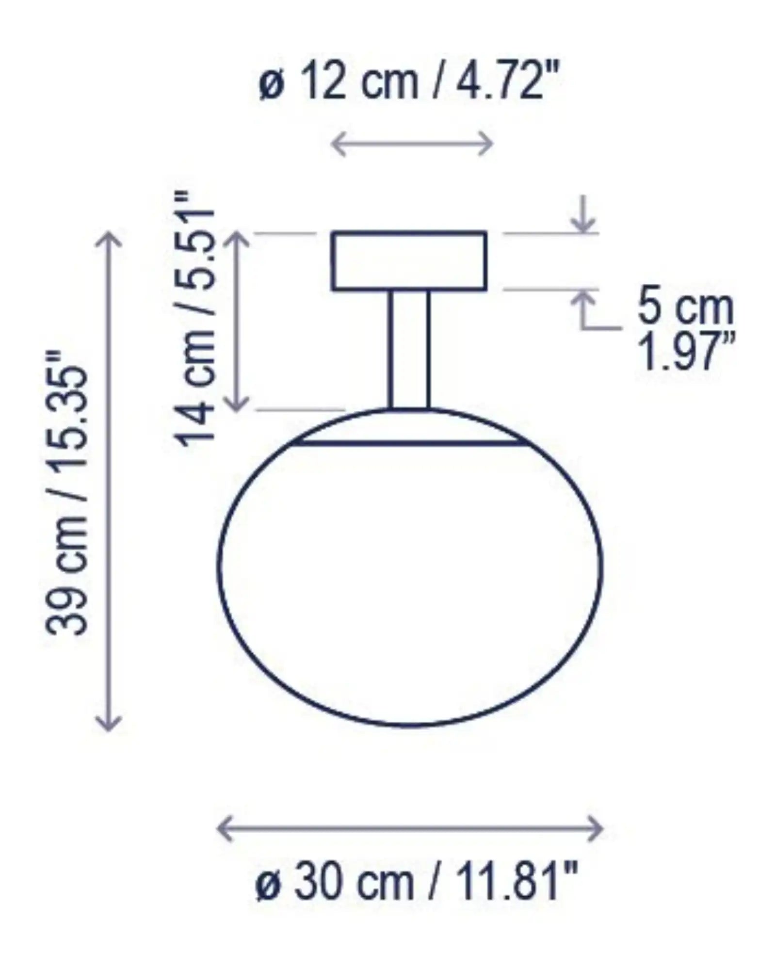 Elipse Outdoor Ceiling Light