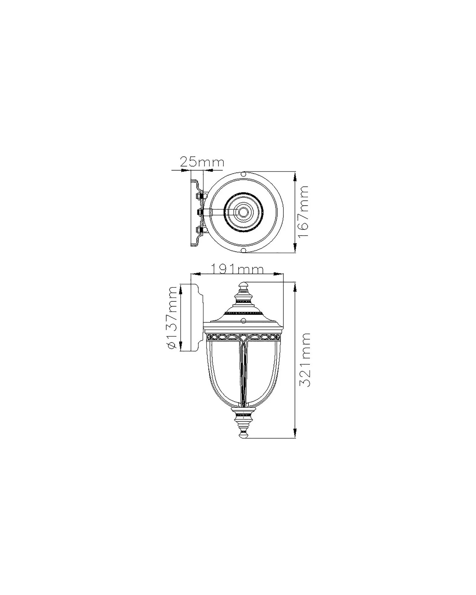English Small Bridle Wall Light