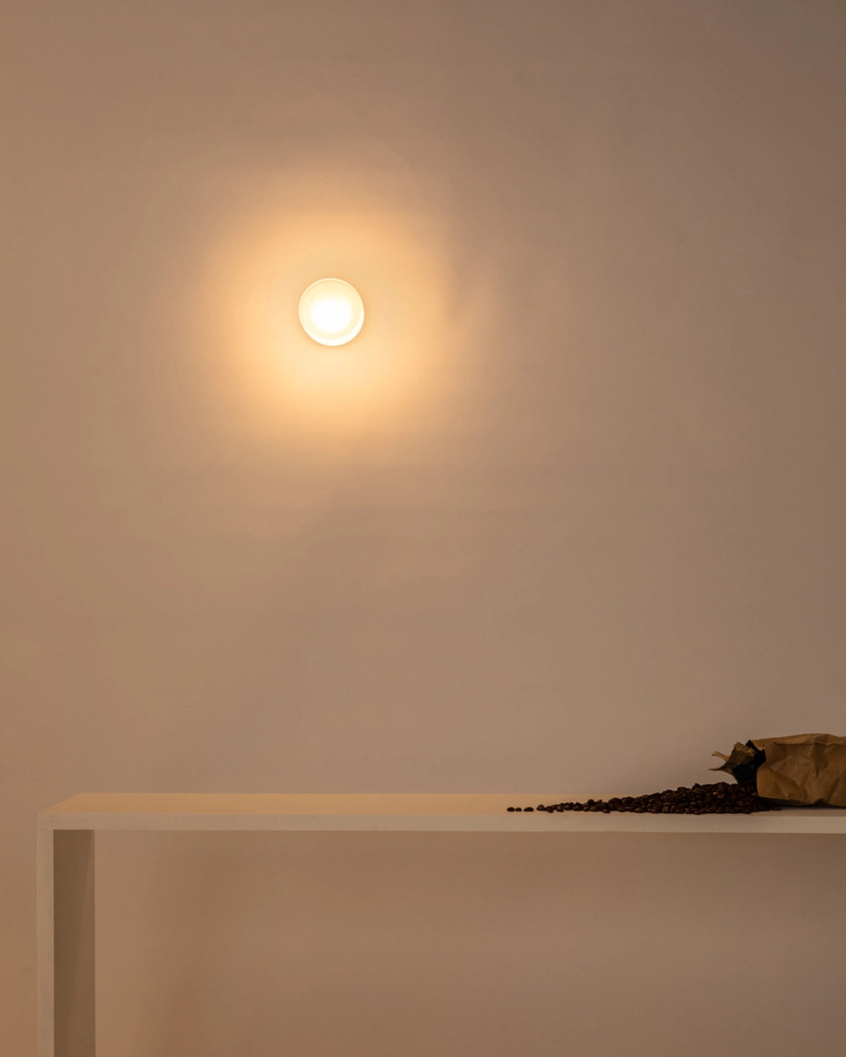 Flat White Wall Light