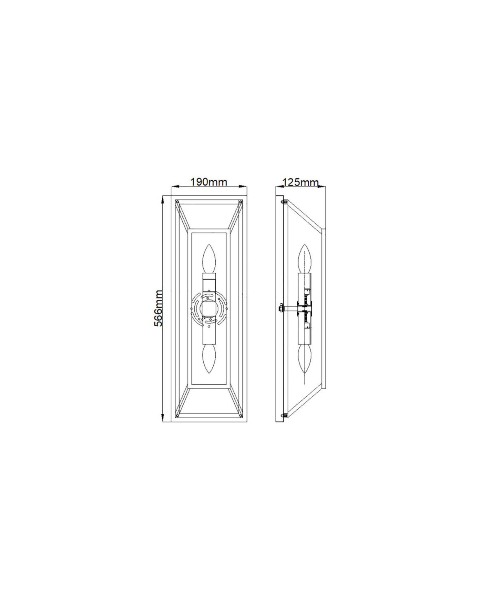 Fulton 2lt Wall Light