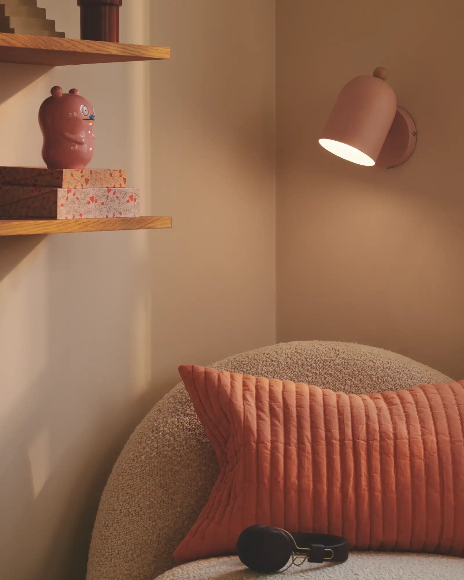 Gaston Wall Light by Nordlux Lighting featured within a contemporary lounge room | Nook Collections