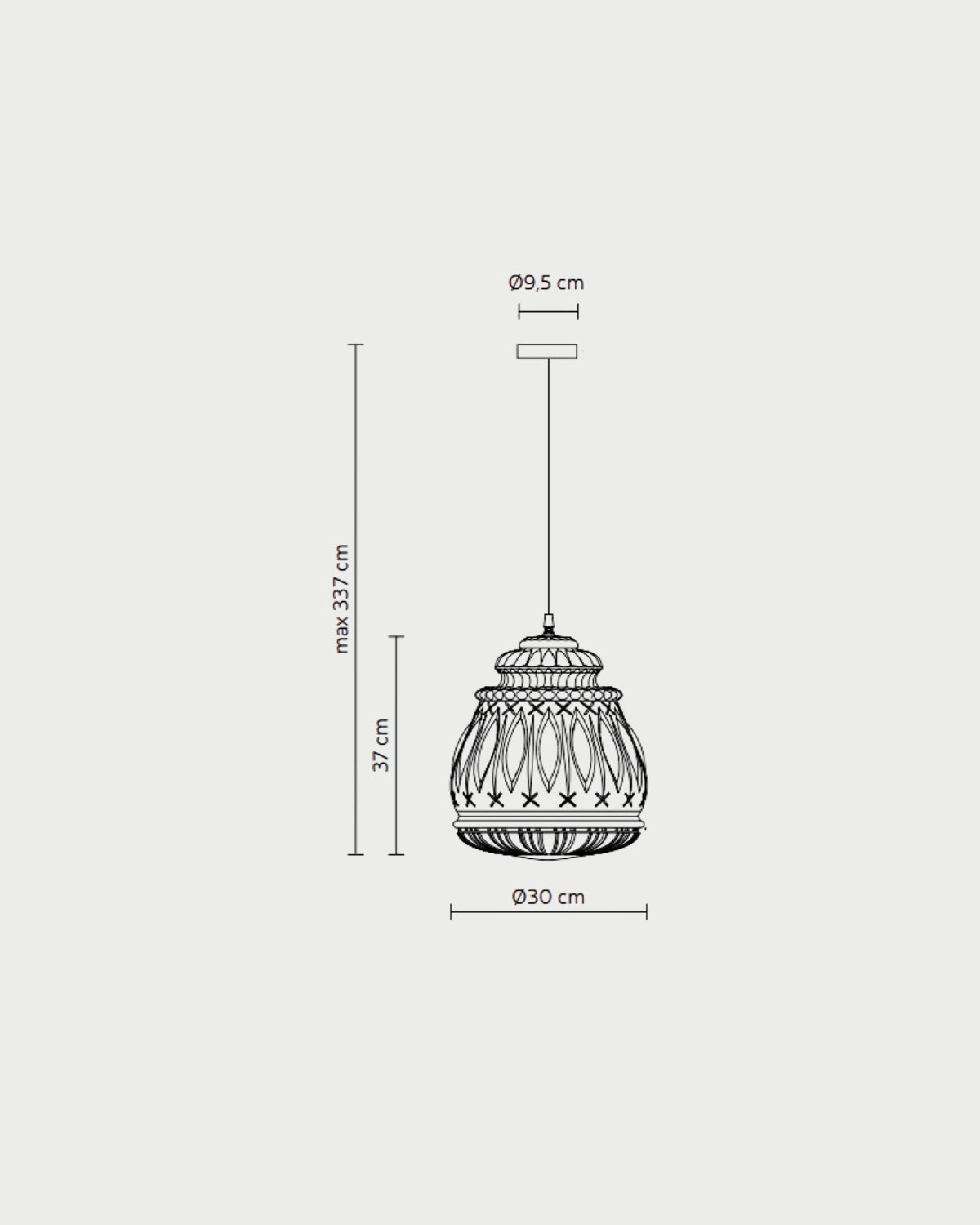 Ginger Outdoor Pendant Light