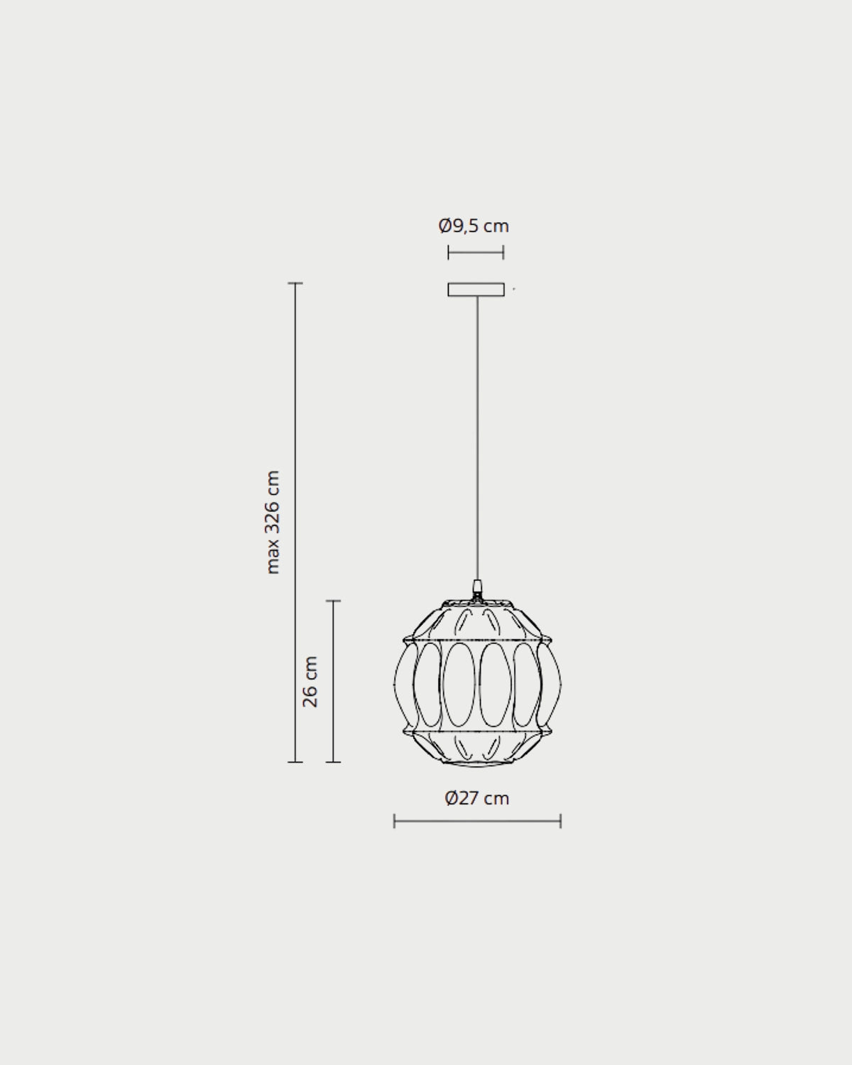 Ginger Outdoor Pendant Light