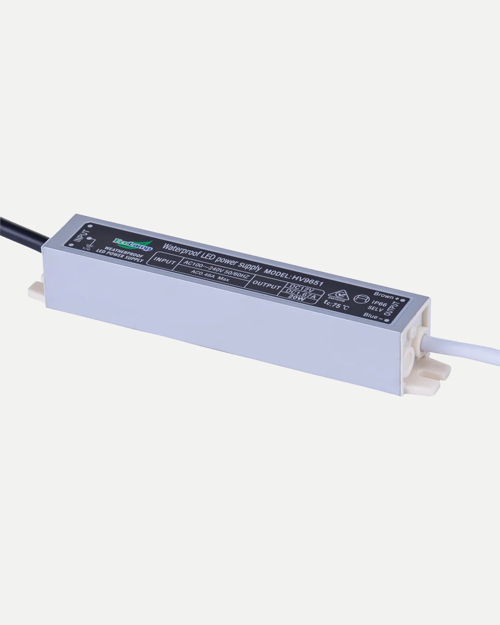 Weatherproof LED Driver - 12V 20W