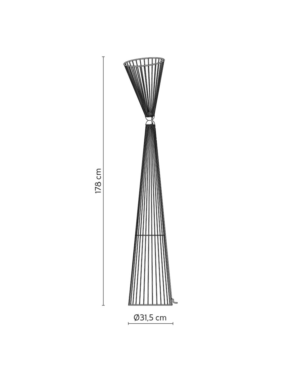 Ikonika Outdoor Floor Lamp