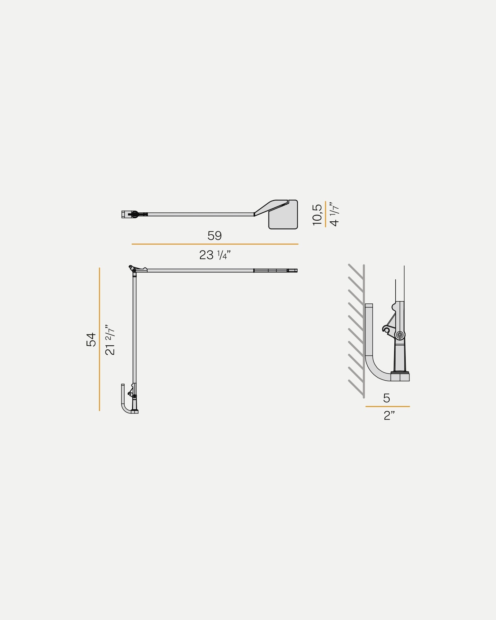 Jackie Long Arm Wall Light