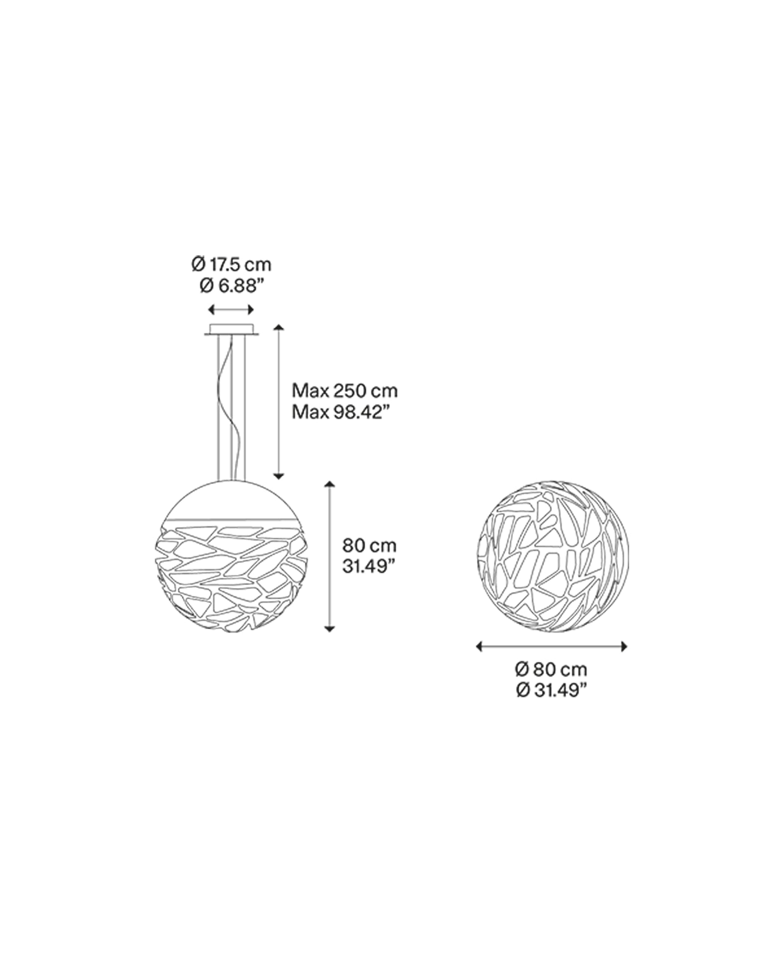 Kelly Sphere Pendant Light