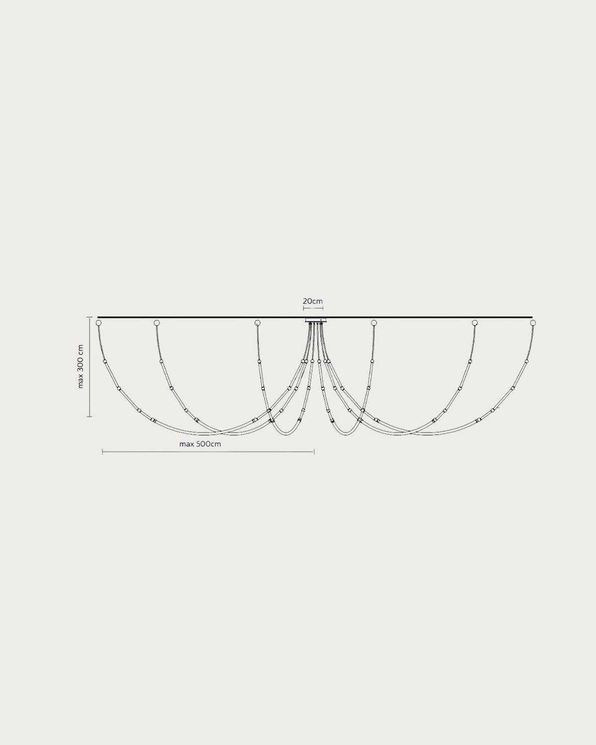Leda 6lt Pendant Light
