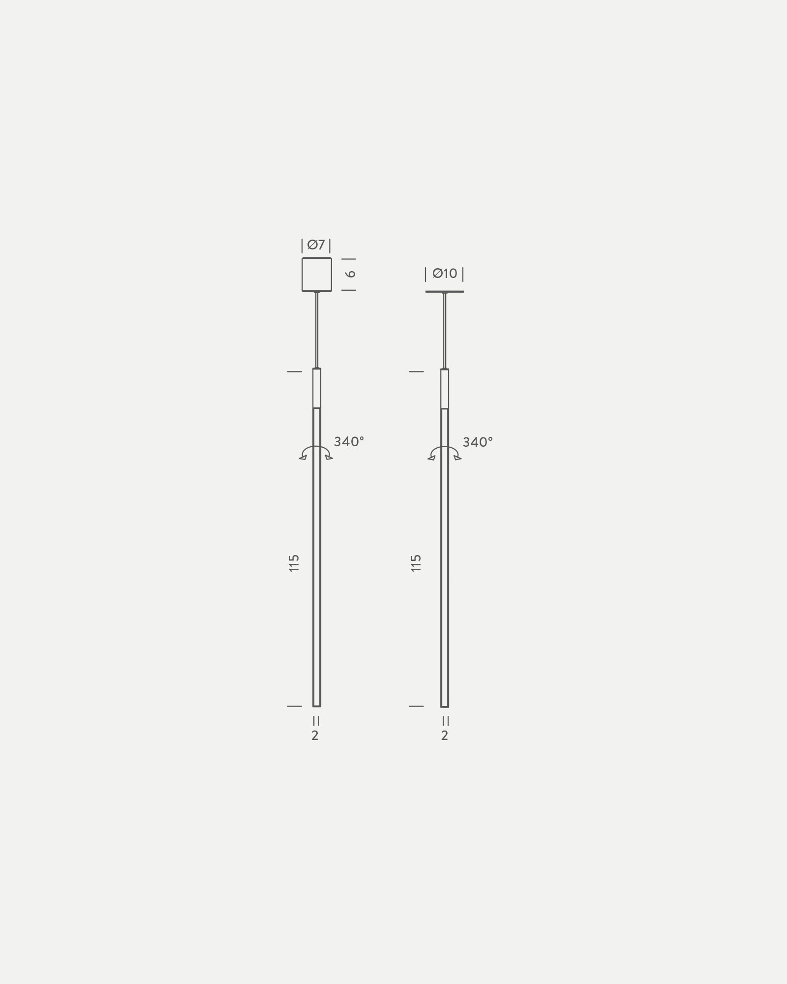 Linescapes Vertical Pendant Light