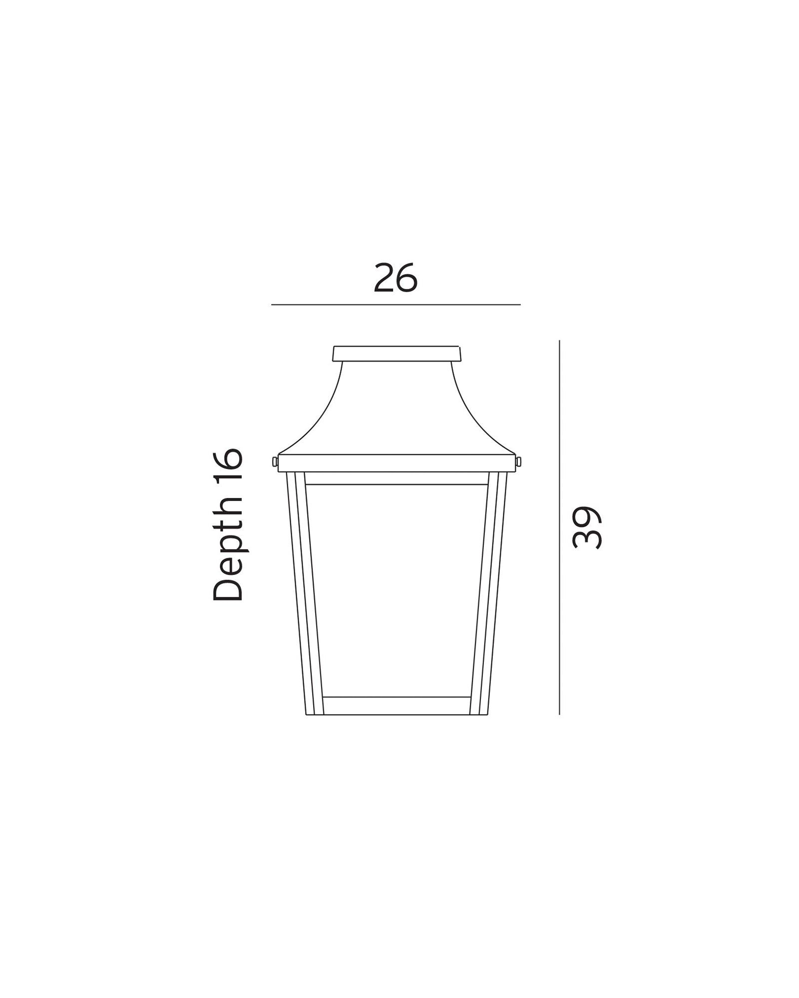 London Flush Wall Light