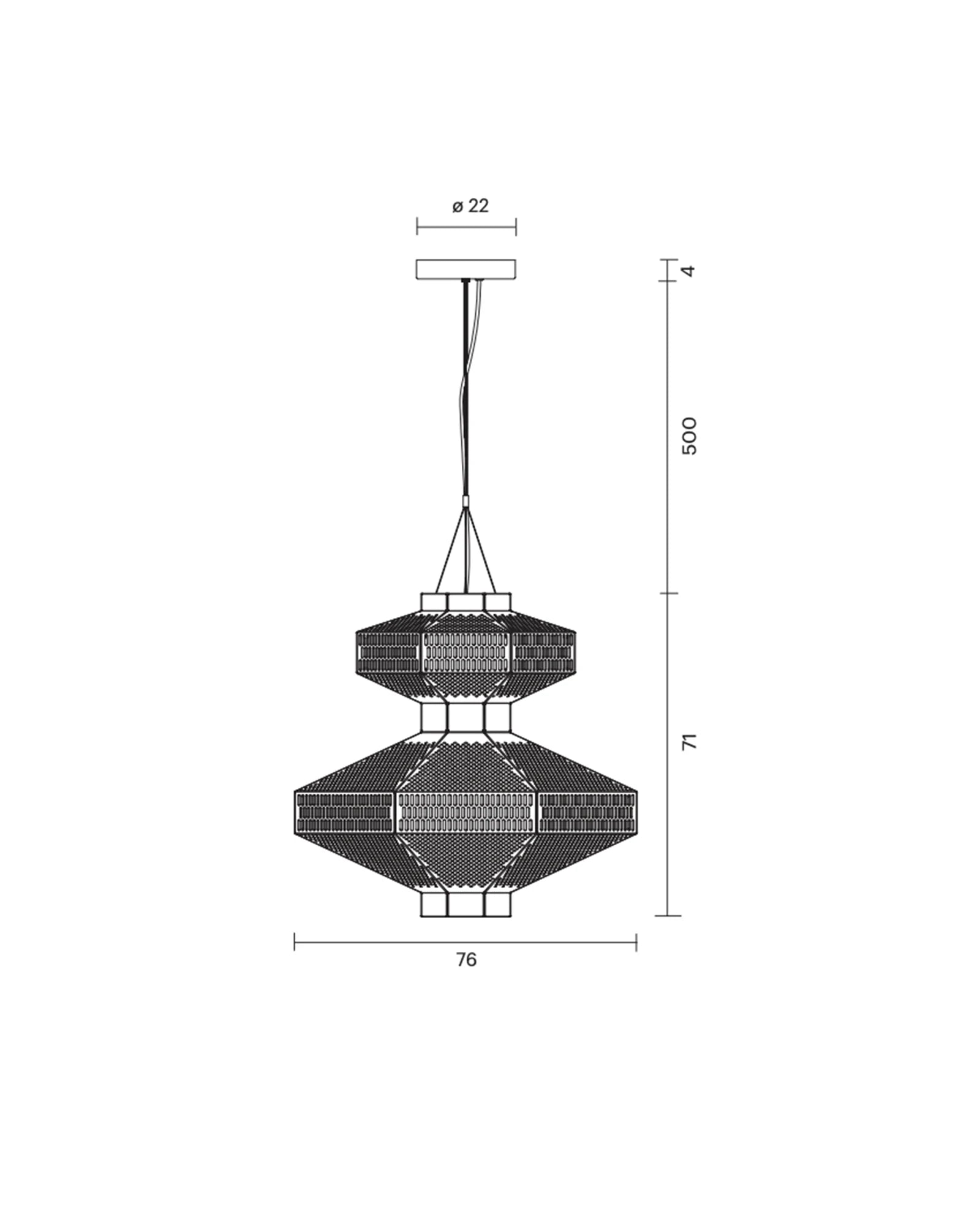 Ma-Rock Pendant Light