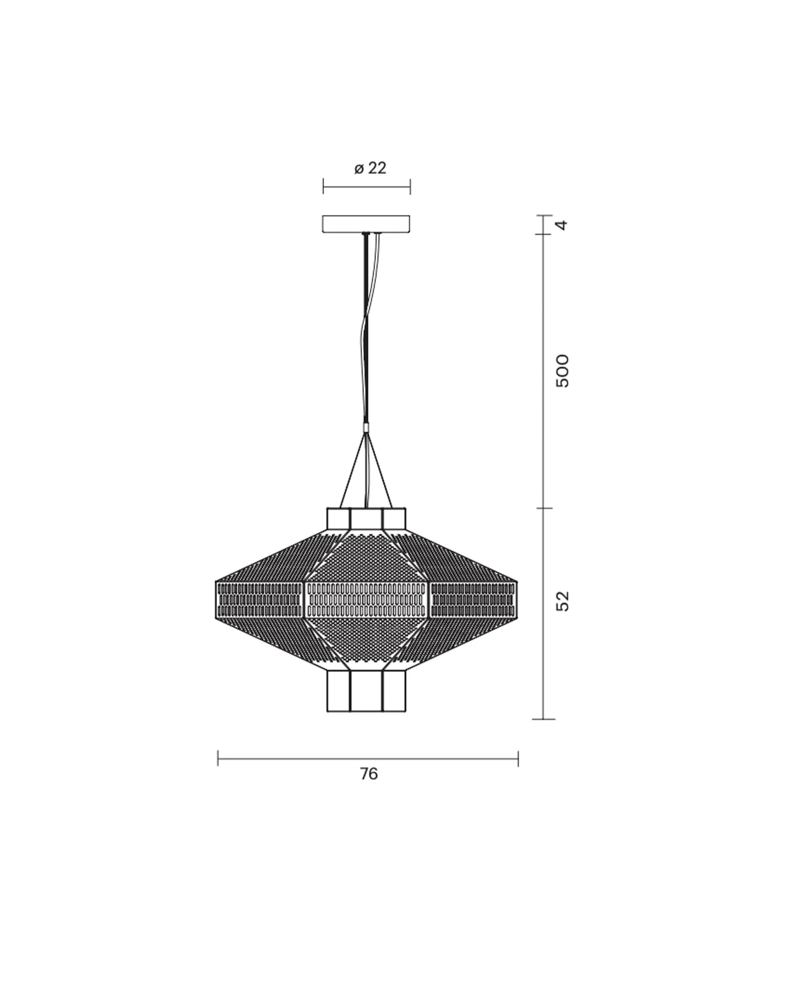 Ma-Rock Pendant Light