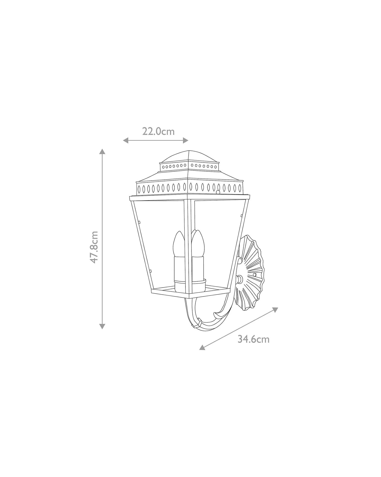 Mansion House Arm Wall Light