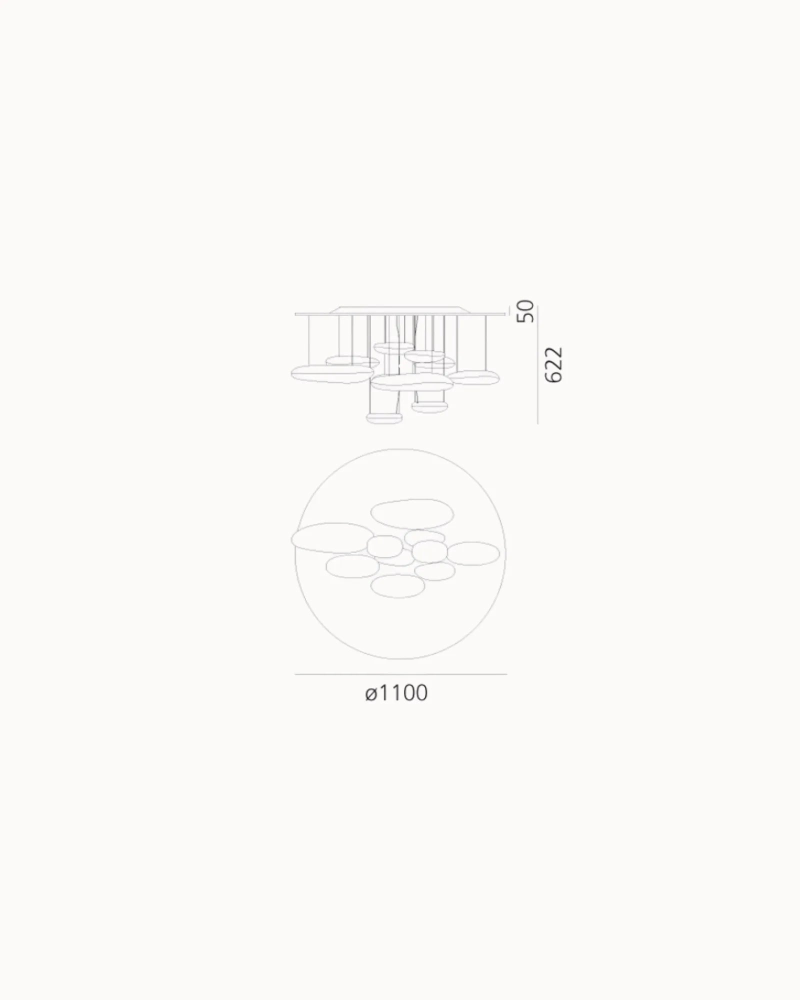 Mercury Ceiling Light