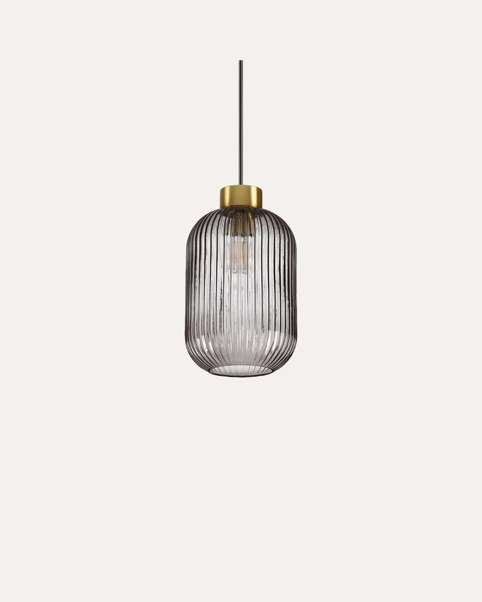 Small Mint Pendant Light in Smoke by Ideal Lux Lighting at Nook Collections