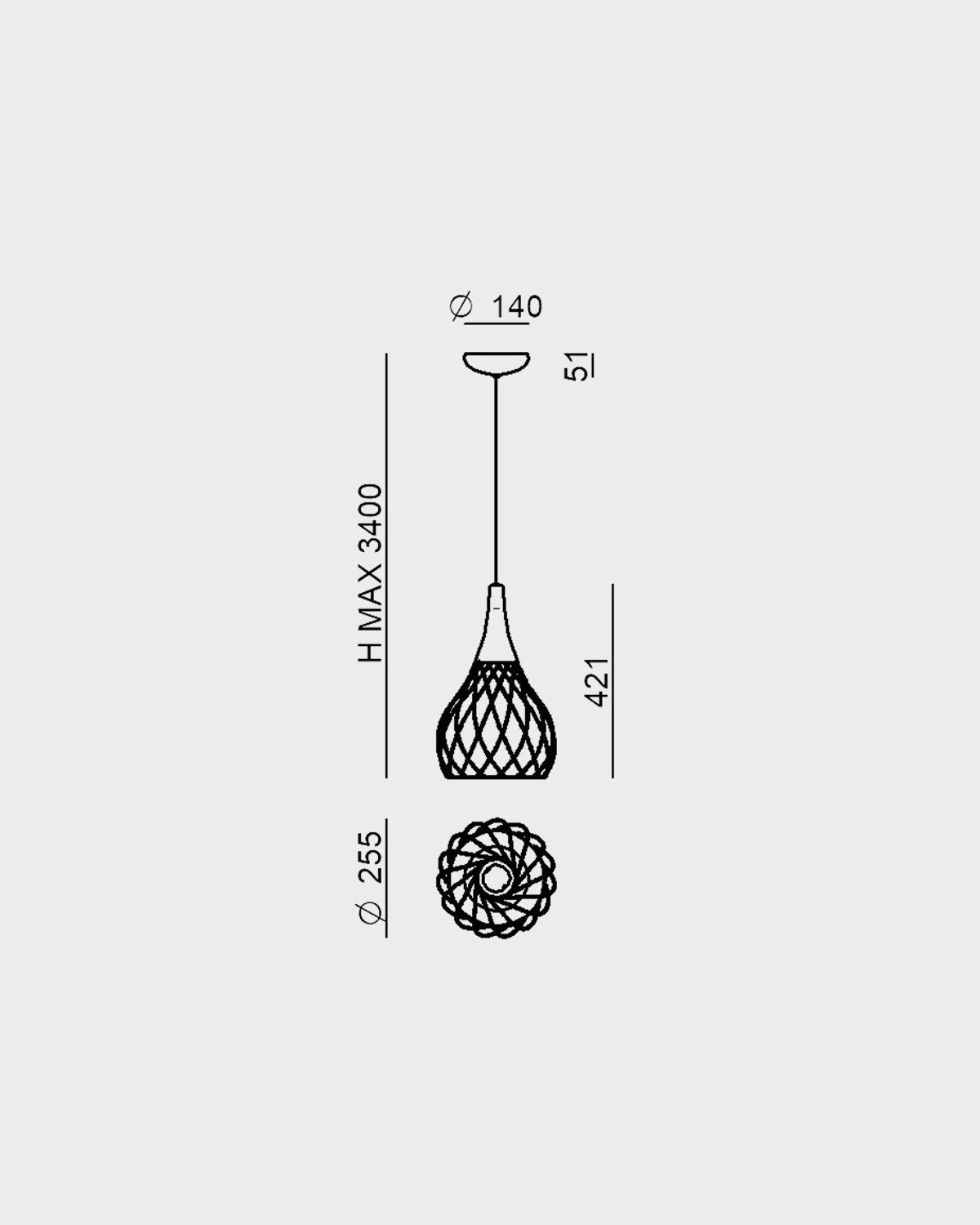 Mongolfier Pendant Light